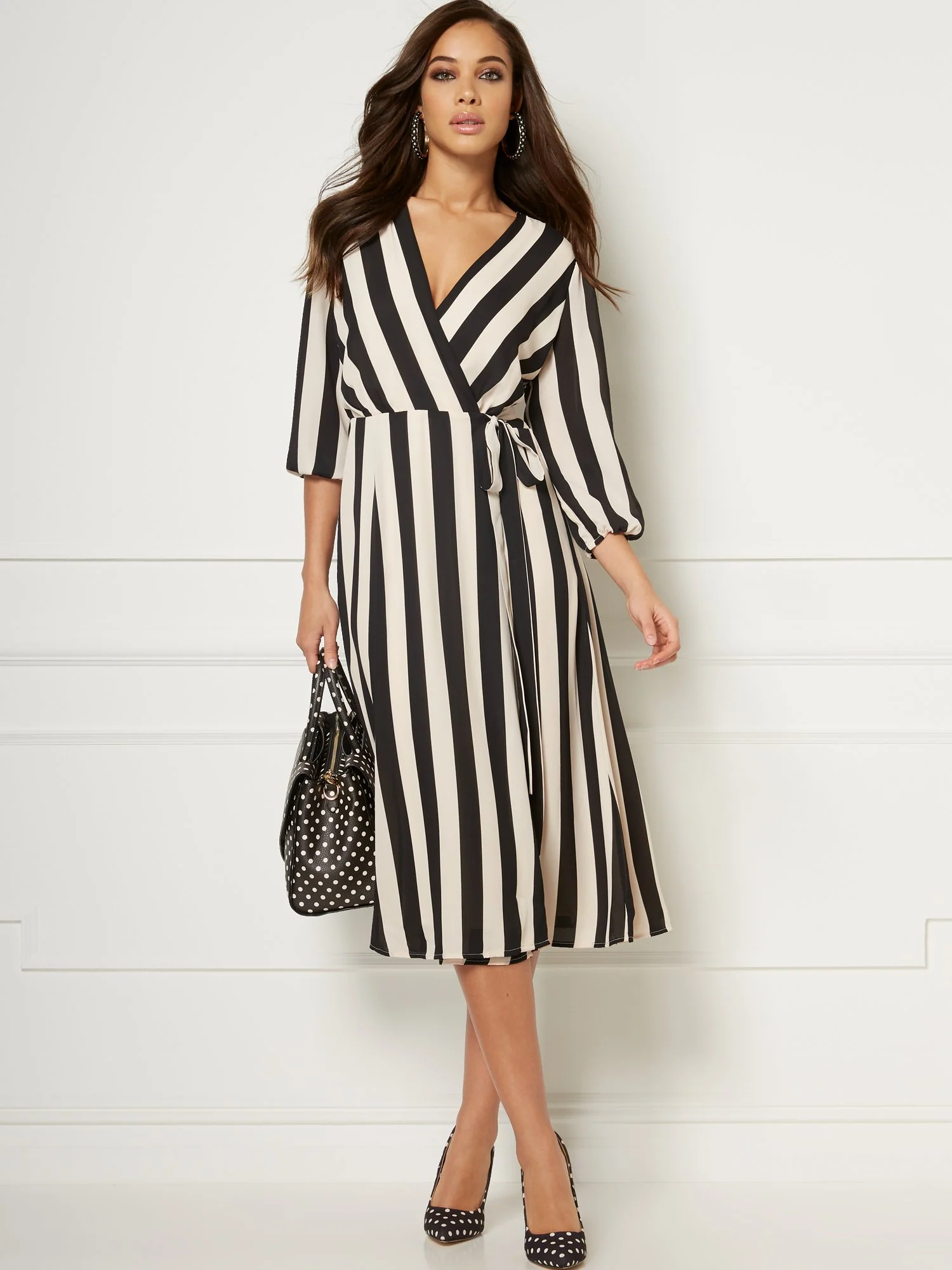 Brenda Stripe Dress - Eva Mendes Collection - Image 4
