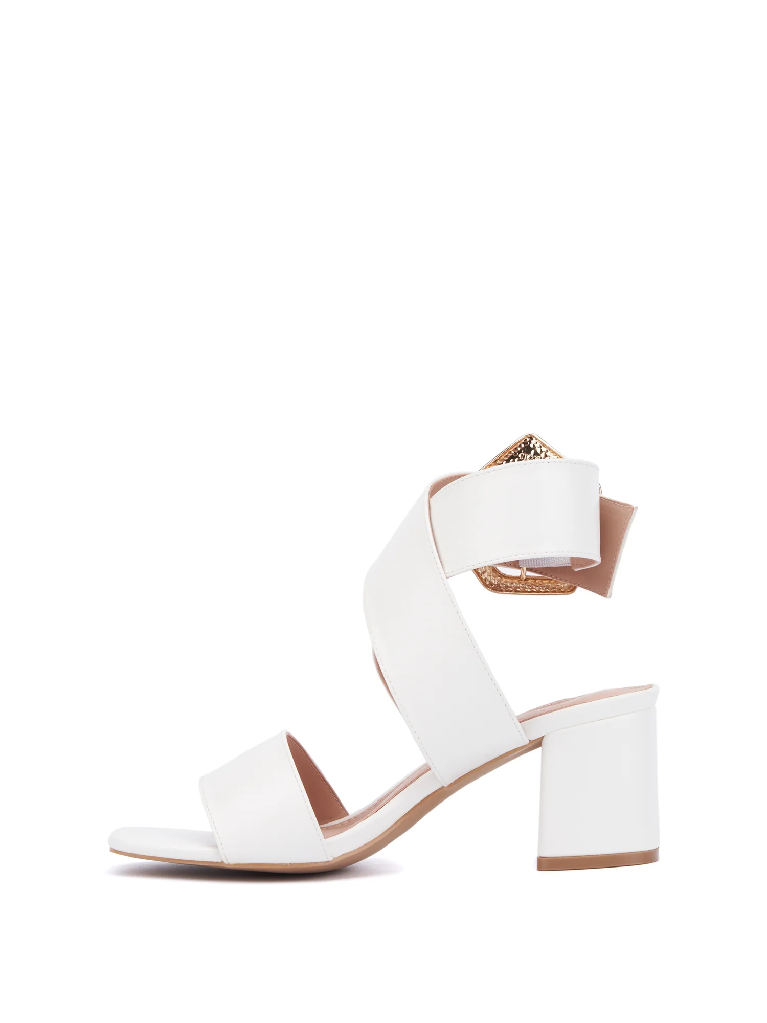 Buckle Ankle-Wrap Block-Heel - Image 3