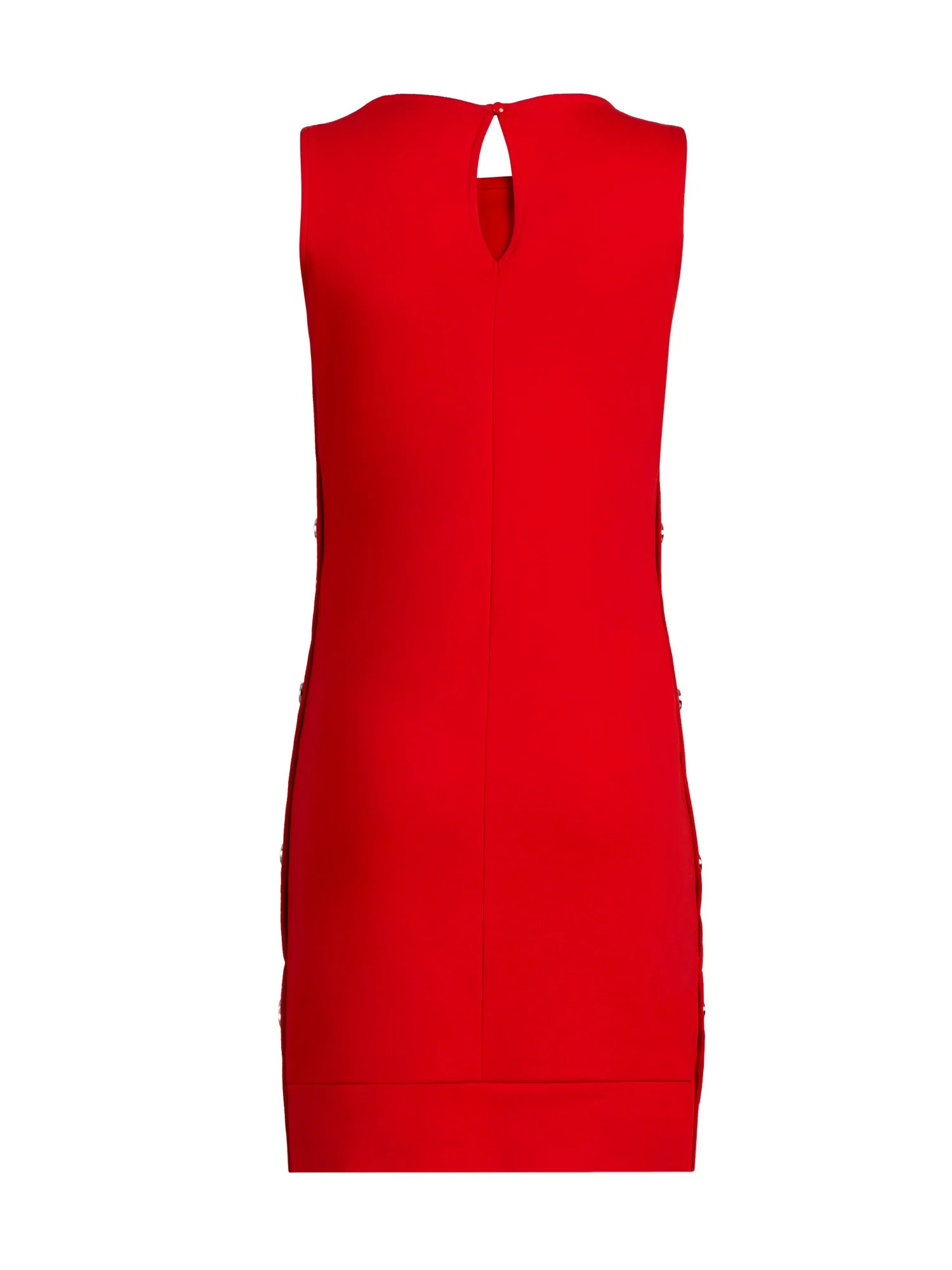 Button-Accent Cotton Shift Dress - Image 6