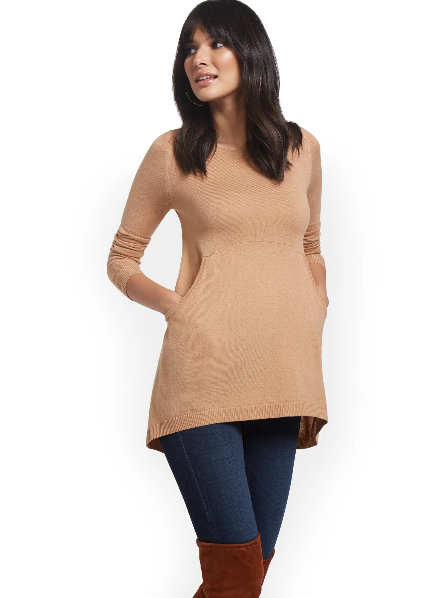 Button-Back Tunic Sweater - Image 16