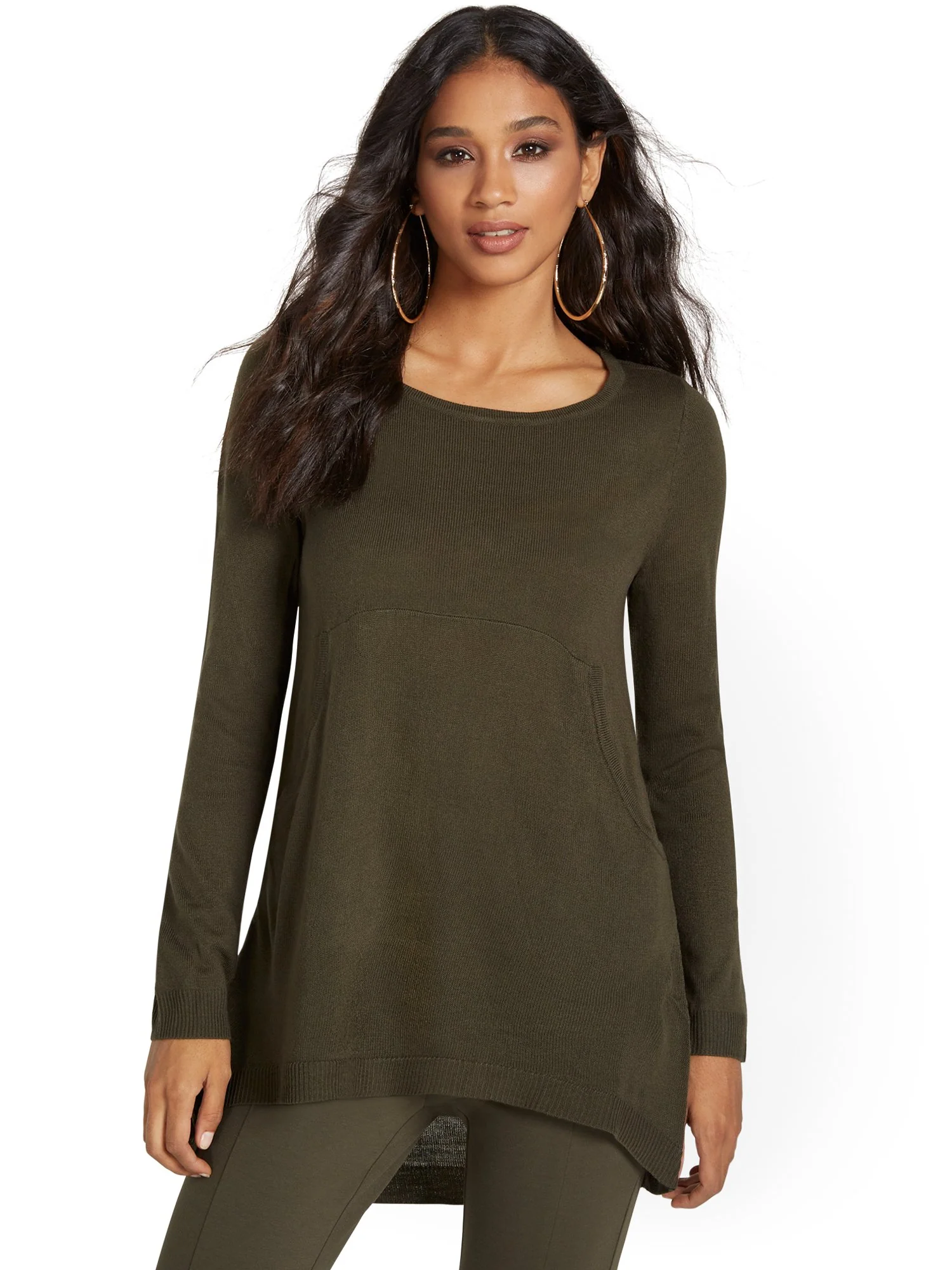 Button-Back Tunic Sweater - Image 13
