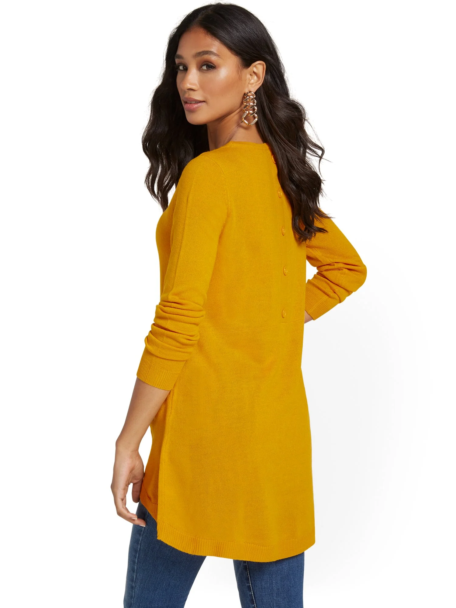 Button-Back Tunic Sweater - Image 23