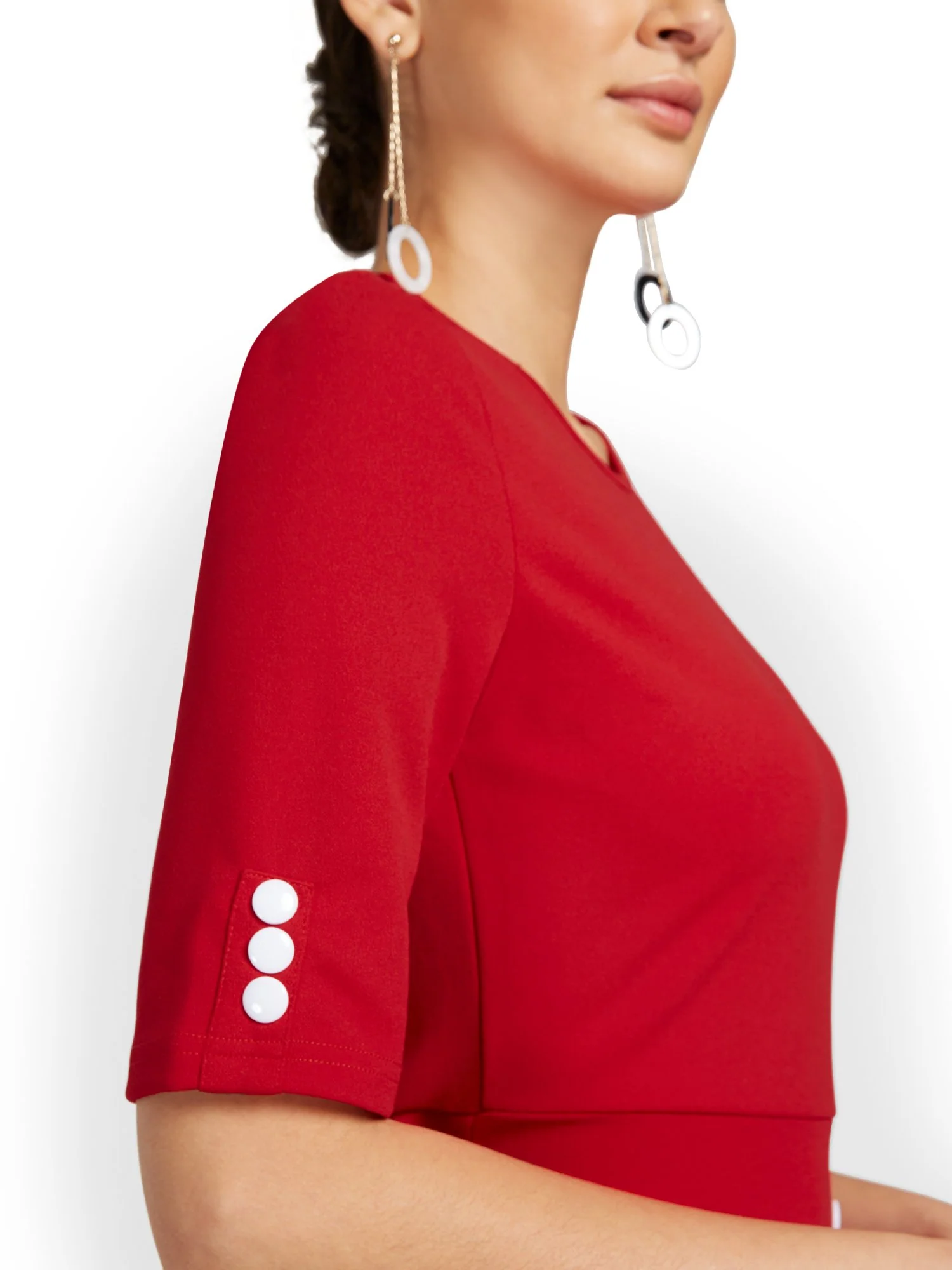 Button-Detail Knit Maxi Top - Image 7