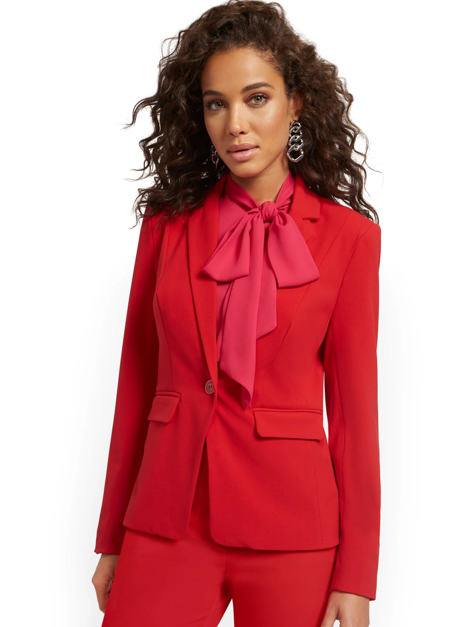 Button-Front Blazer - Image 6