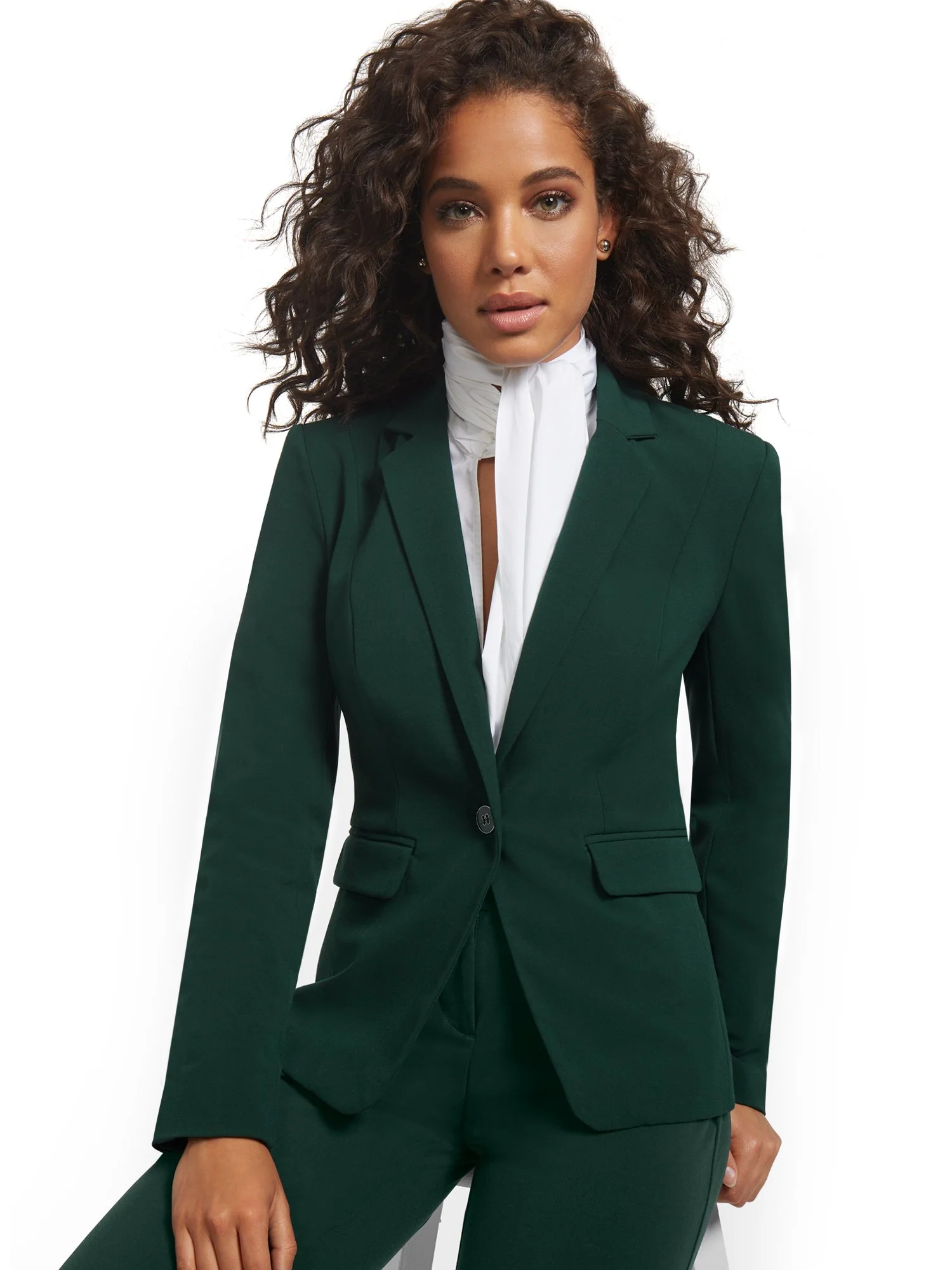 Button-Front Blazer - Image 9