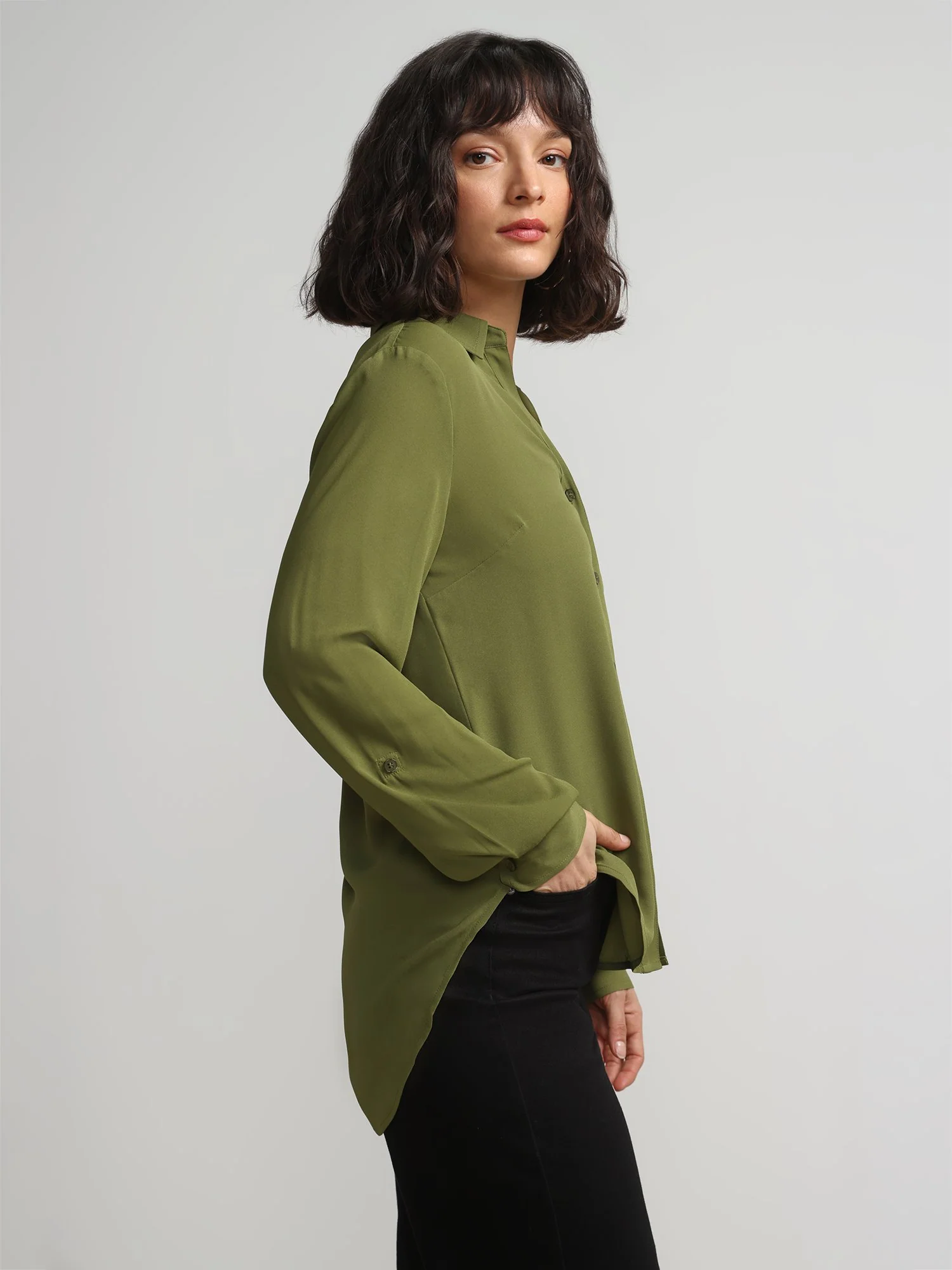 Button-Front Blouse - Image 10