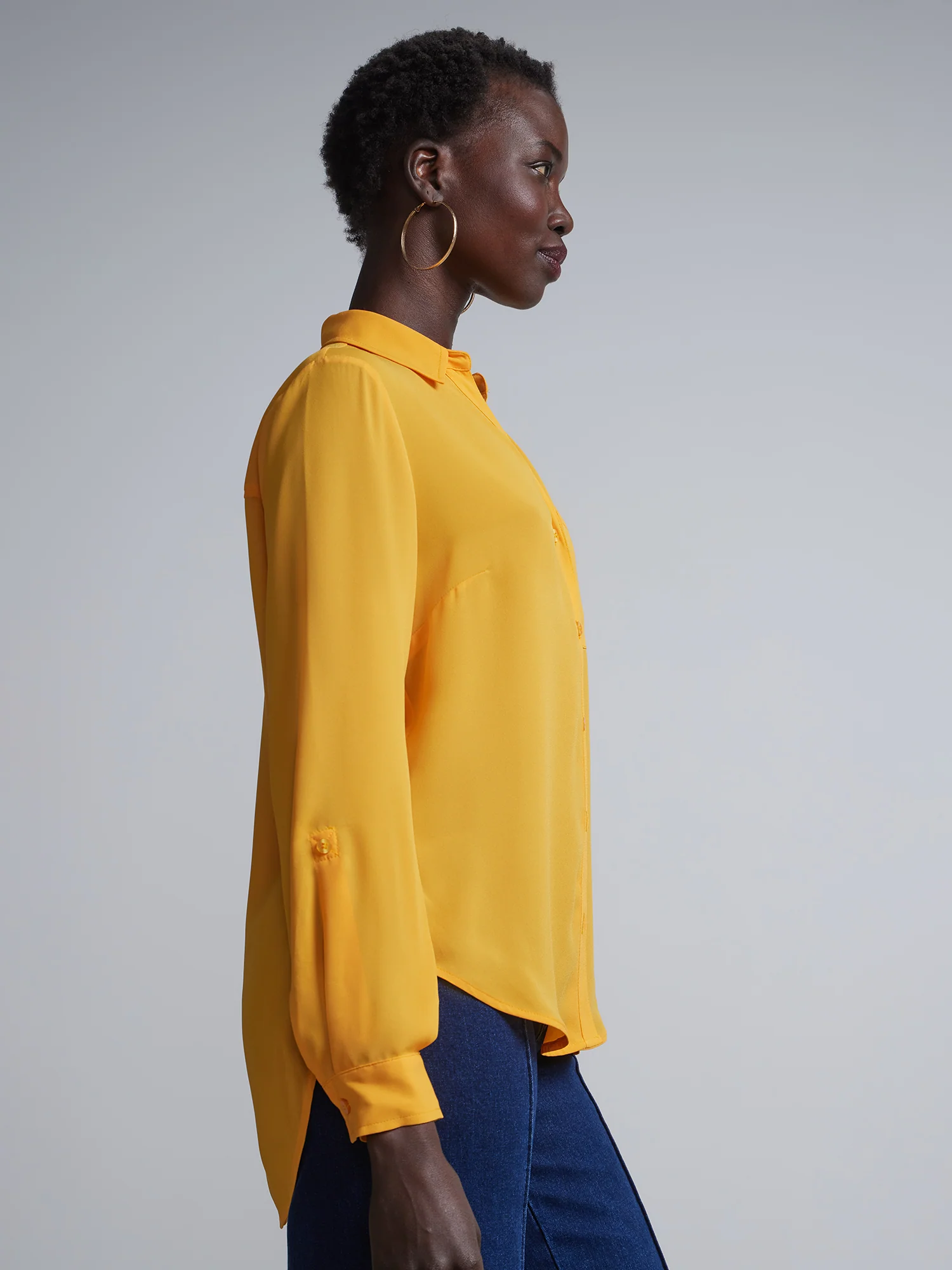Button-Front Blouse - Image 20