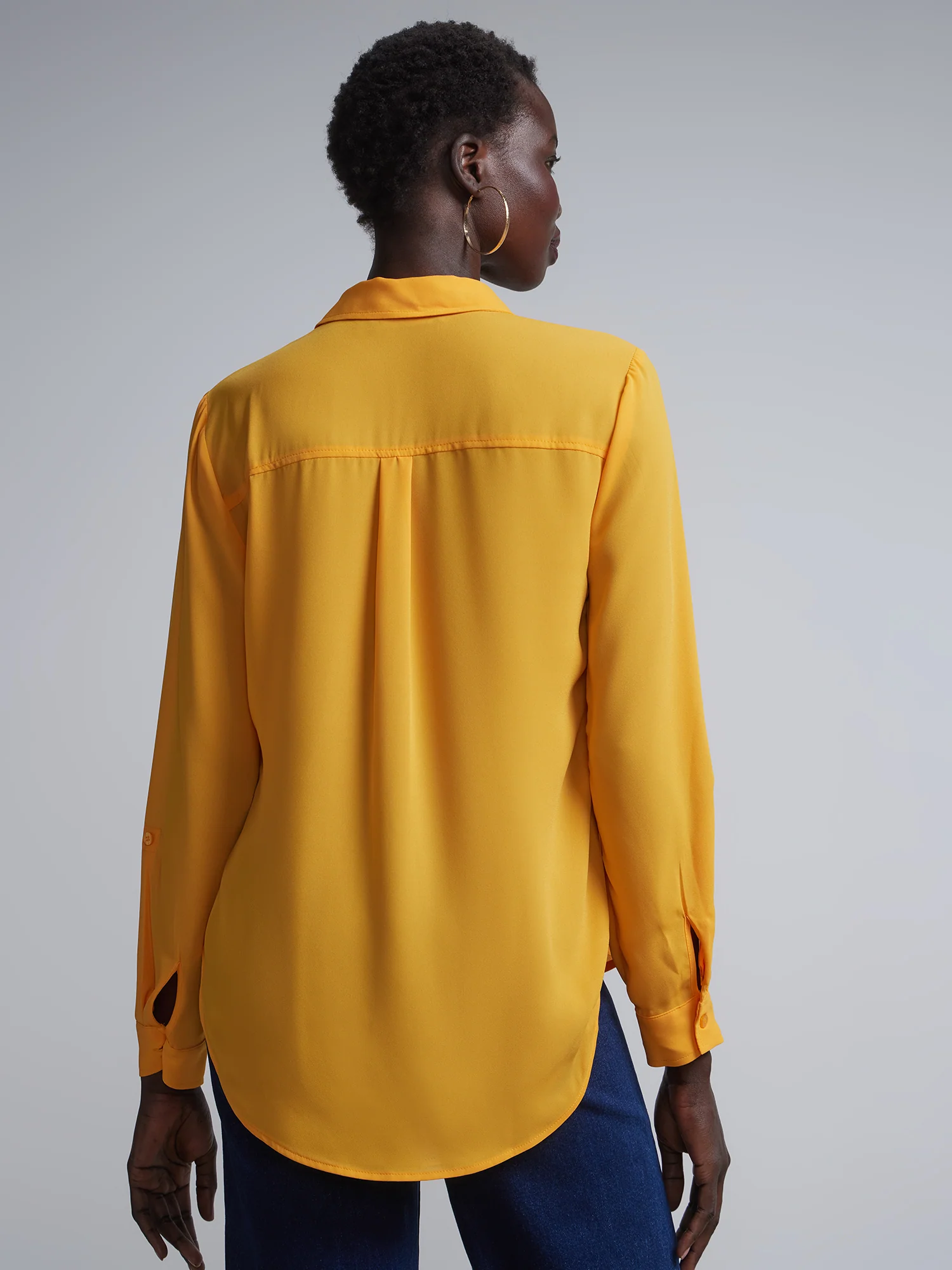 Button-Front Blouse - Image 21