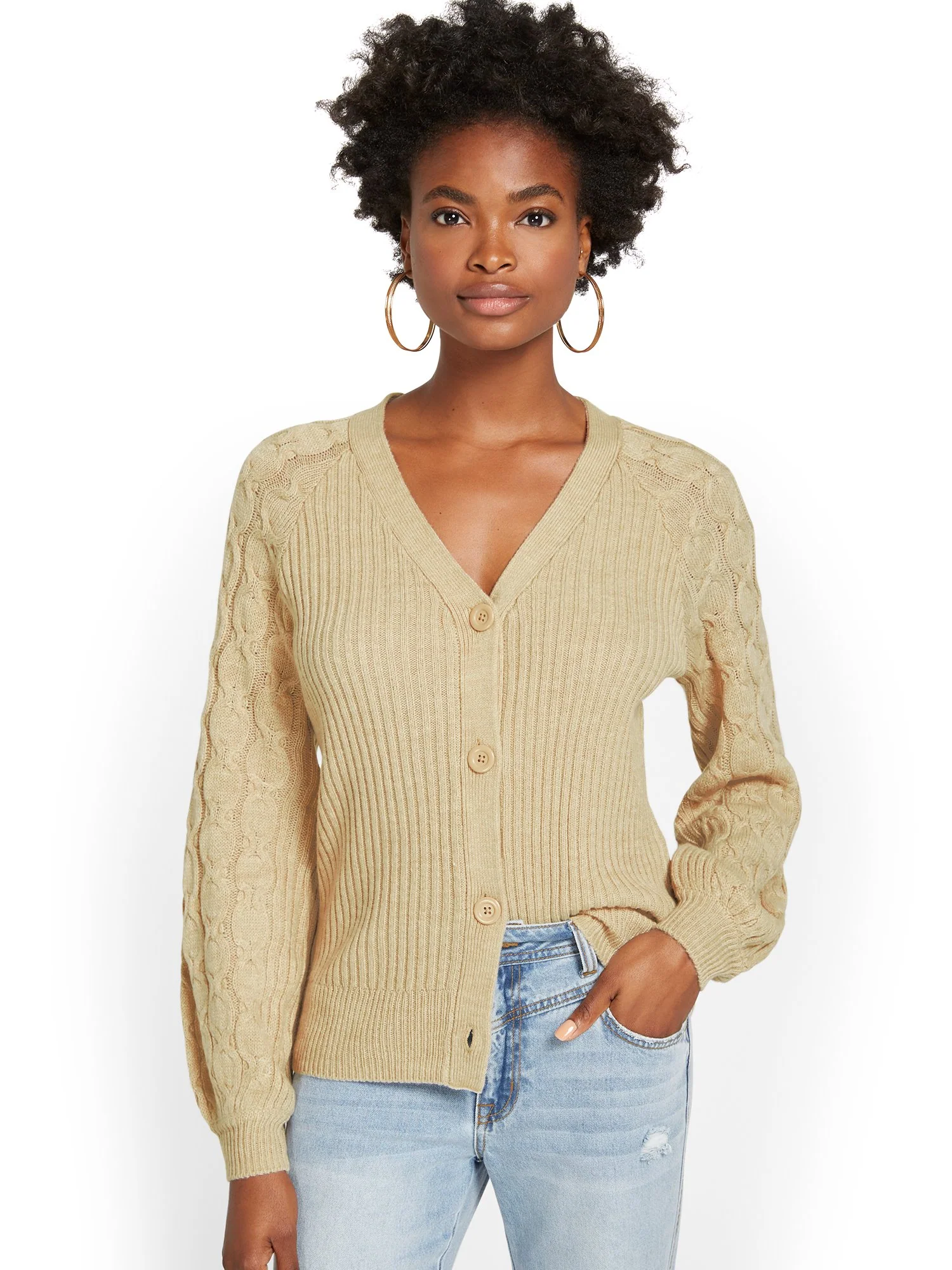 Button-Front Cardigan - Image 5