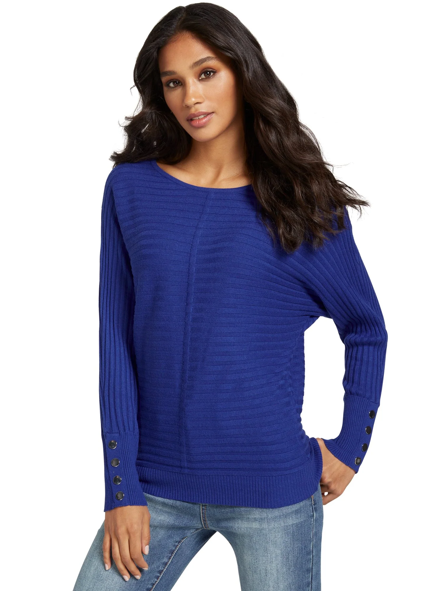Button-Sleeve Dolman Sweater - Image 19