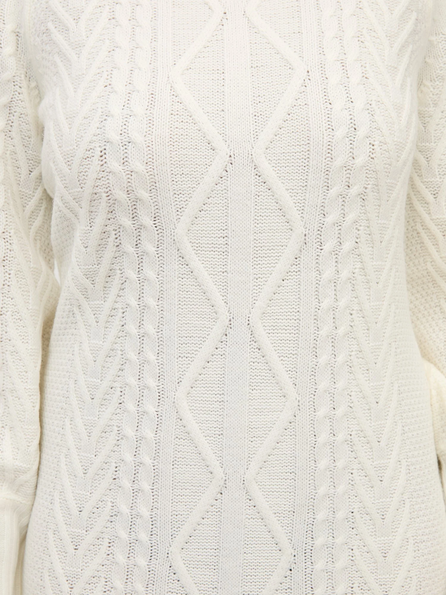 Cable-Knit Mock-Neck Sweater Dress - Image 11