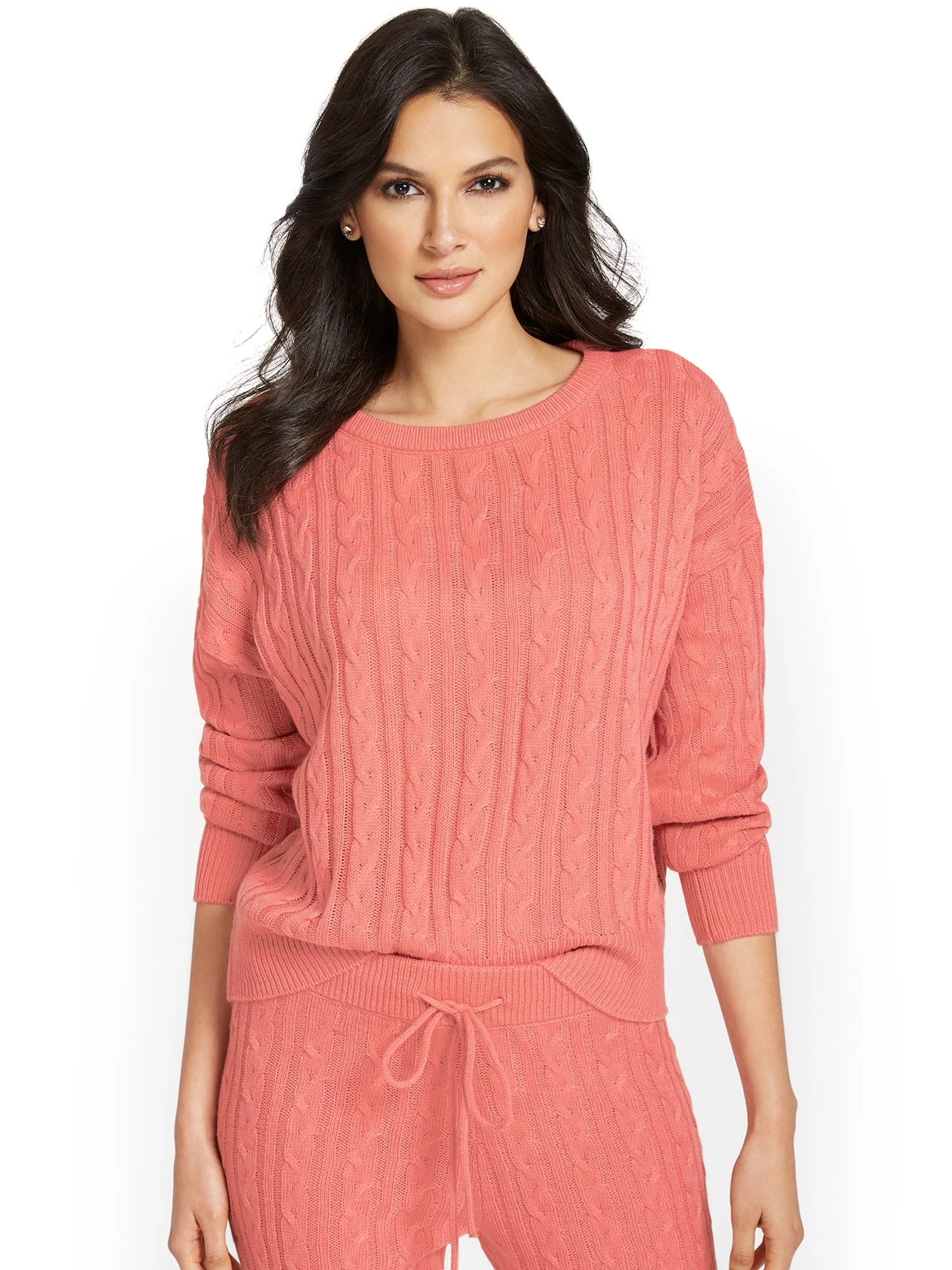 Cable-Knit Pullover Sweatshirt - Image 10