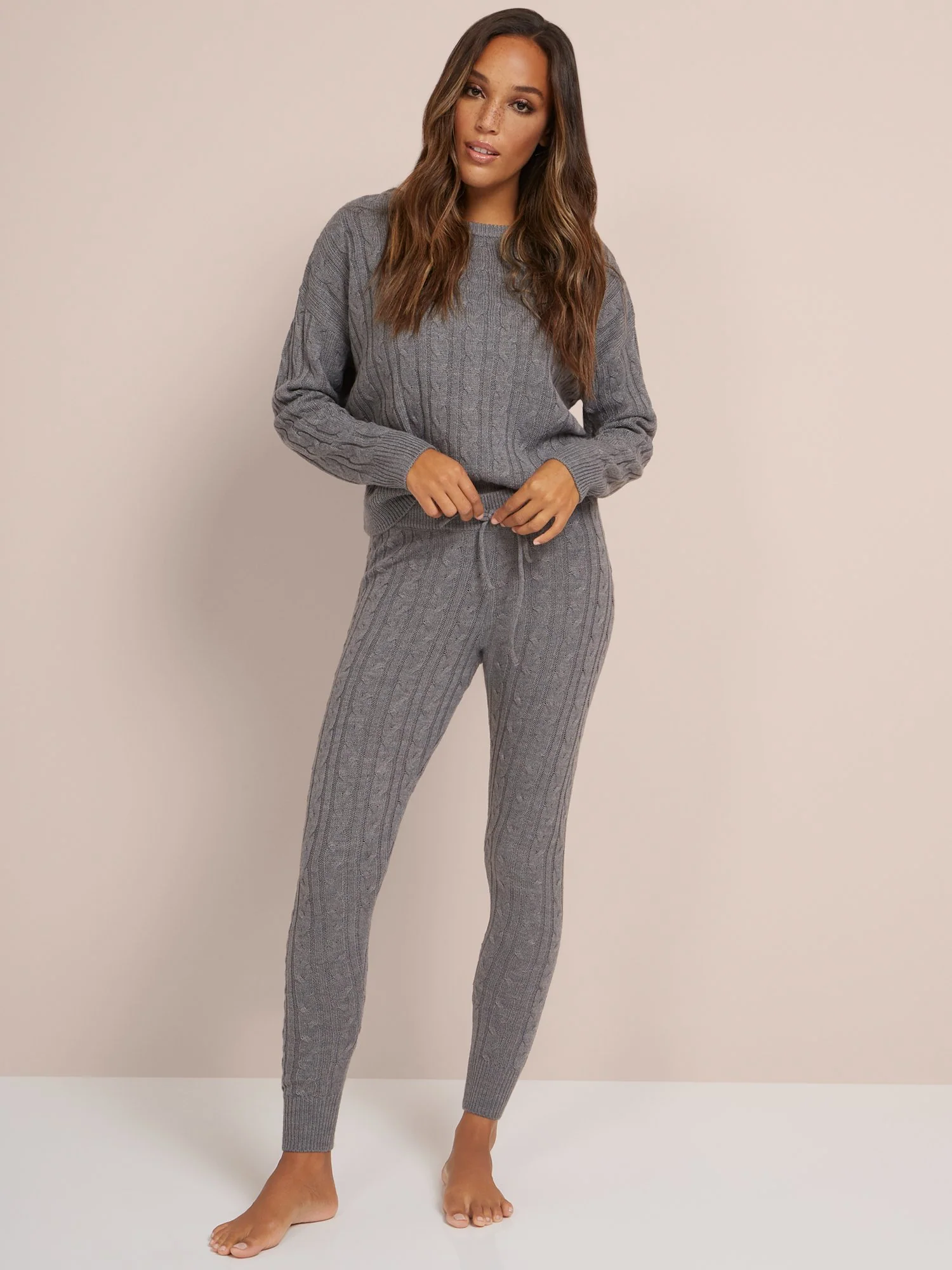 Cabled Sweater-Knit Jogger Pant - Image 2
