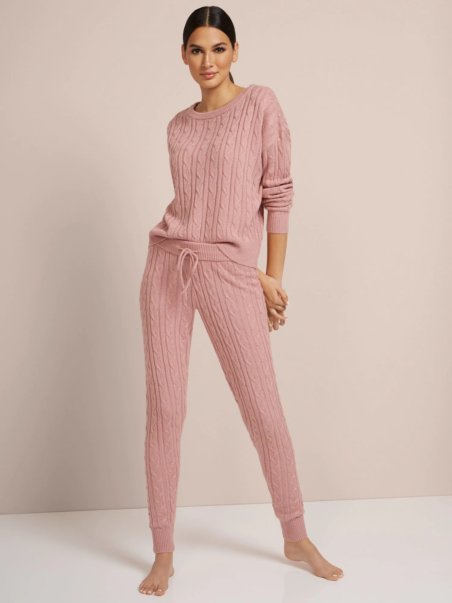 Cabled Sweater-Knit Jogger Pant - Image 5