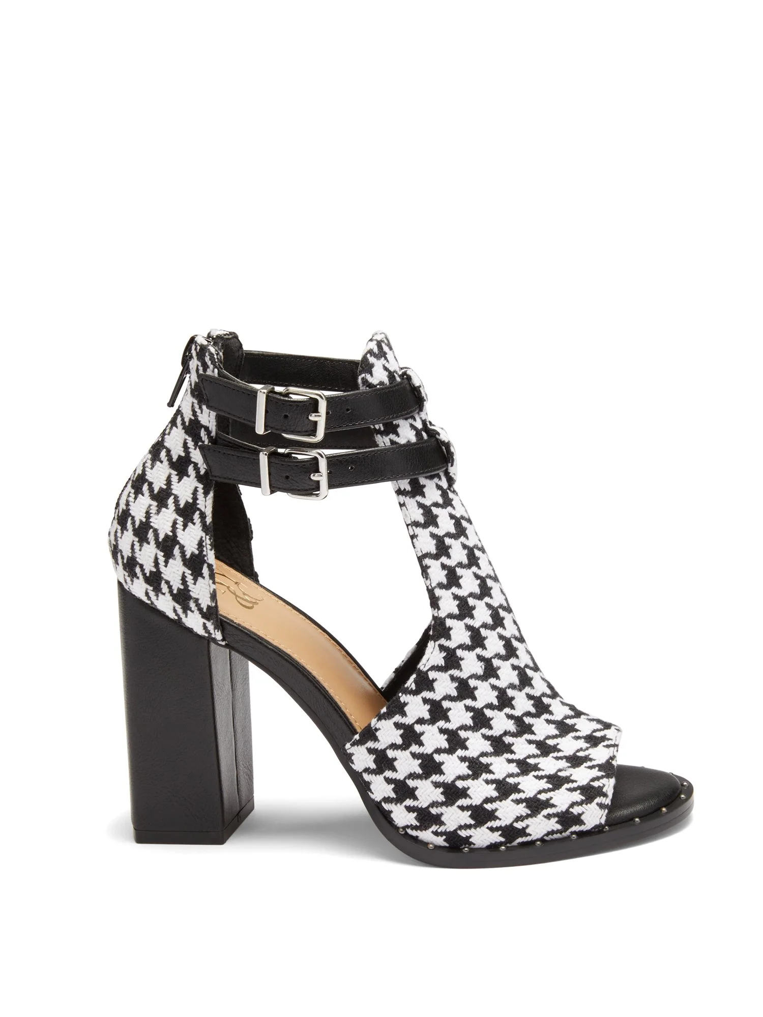 Camila Open-Toe Bootie - Houndstooth - Image 4