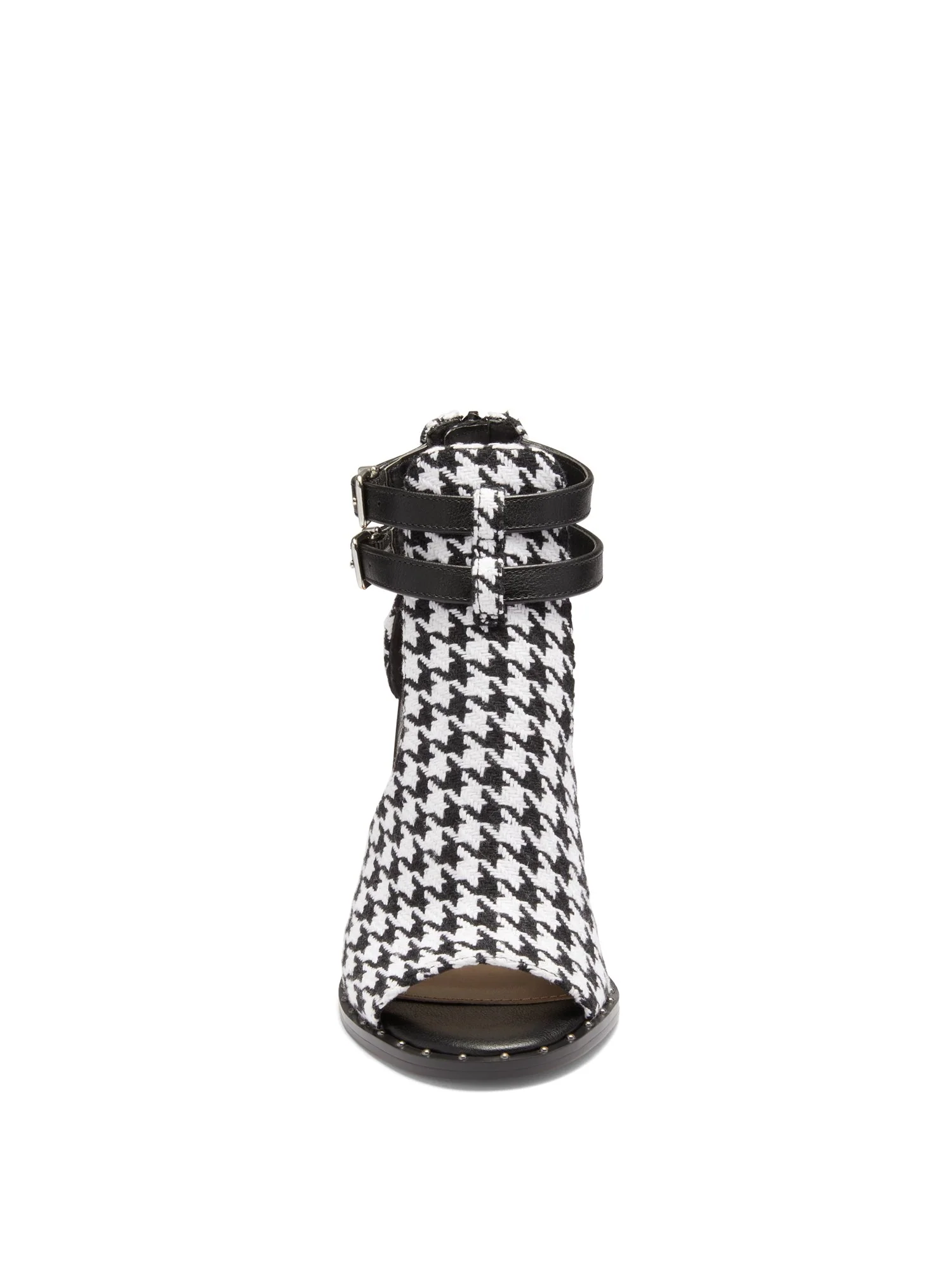 Camila Open-Toe Bootie - Houndstooth - Image 5