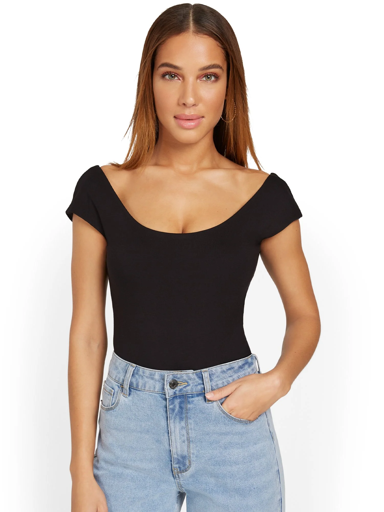 Cap-Sleeve Low-Back Bodysuit - Image 2