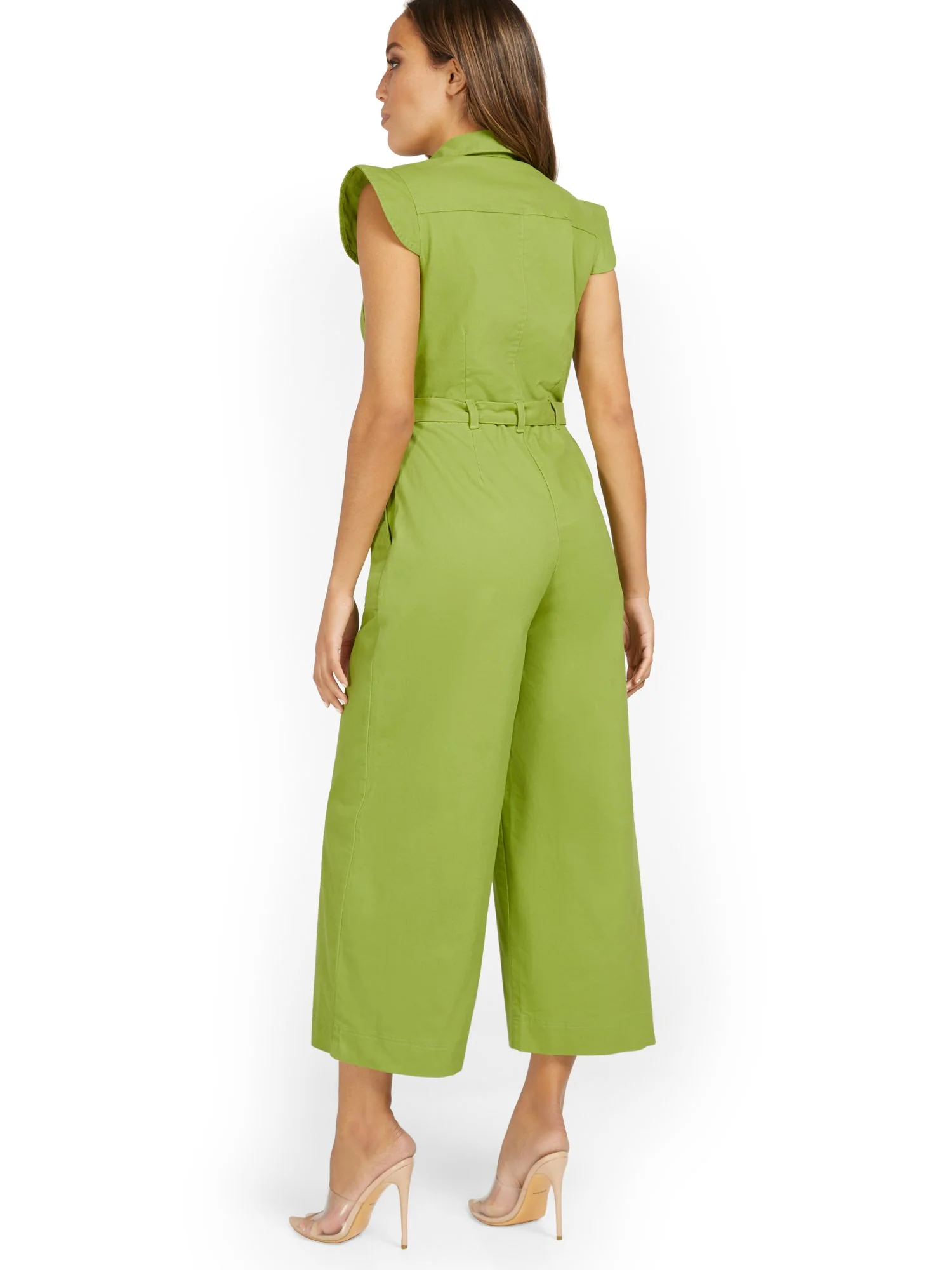 Cap-Sleeve Wide-Leg Jumpsuit - Image 3