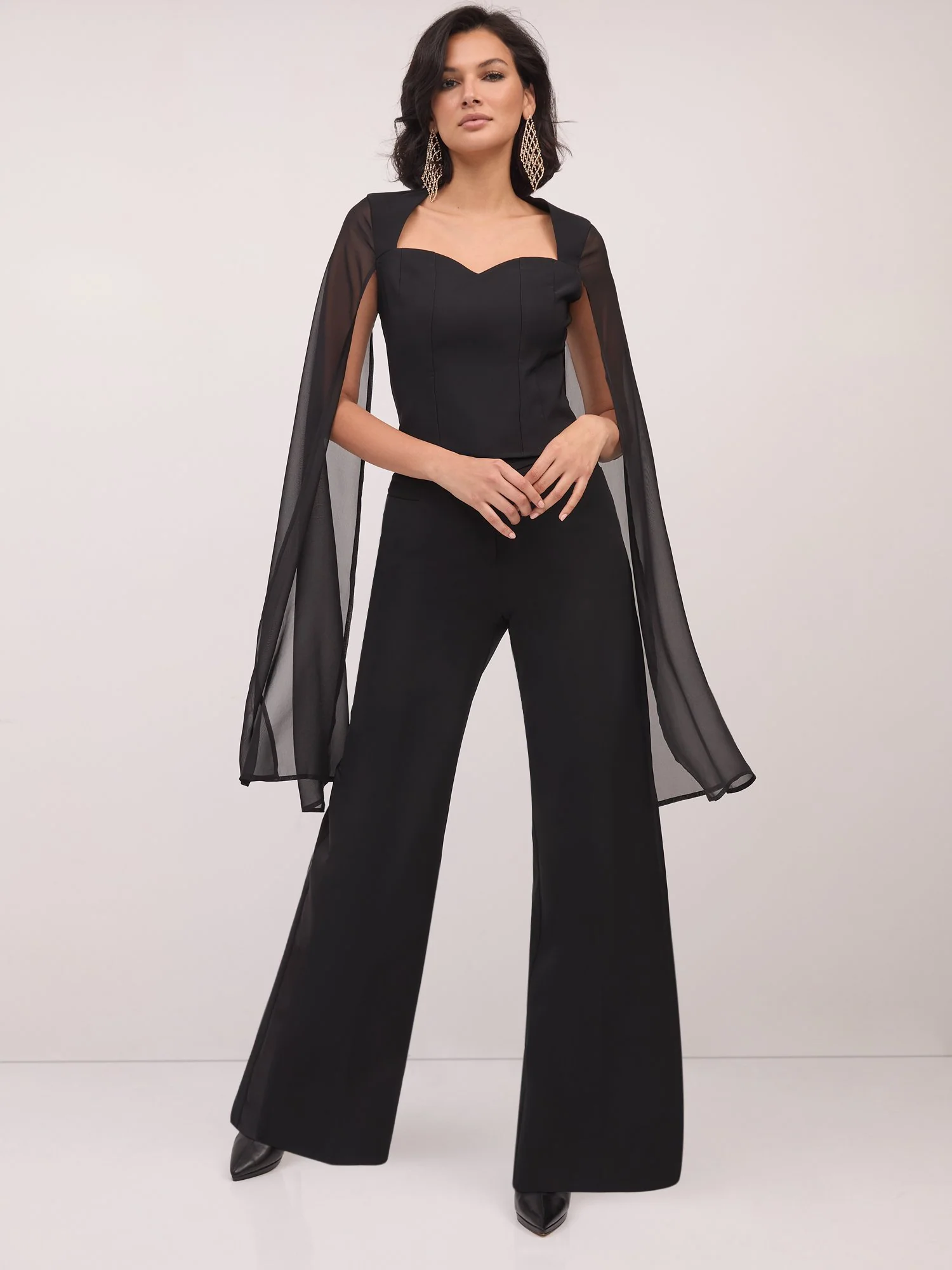 Cape-Sleeve Blouse - Image 2