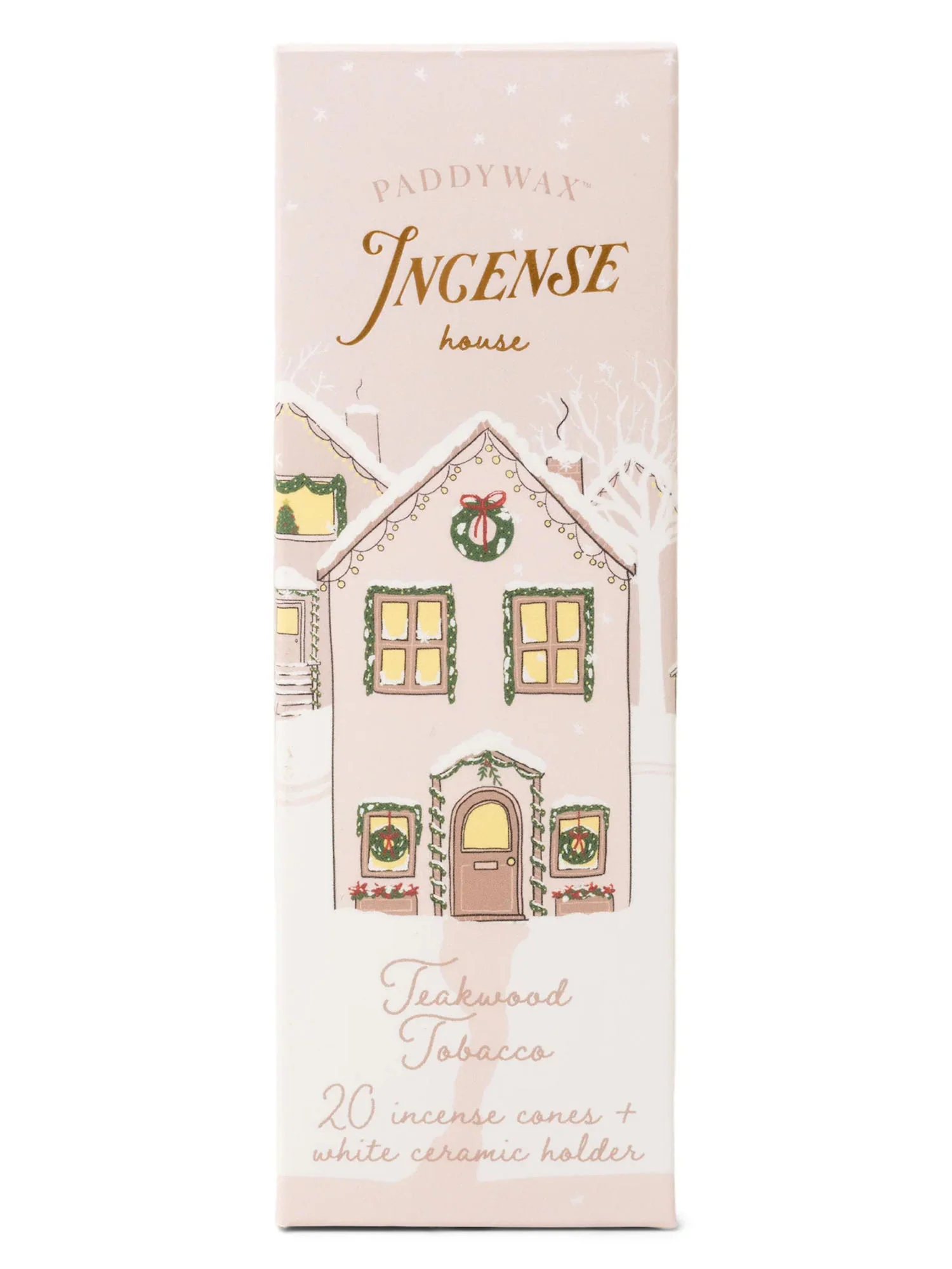 Paddywax Ceramic House Incense Holder, Teakwood & Tobacco - Image 5