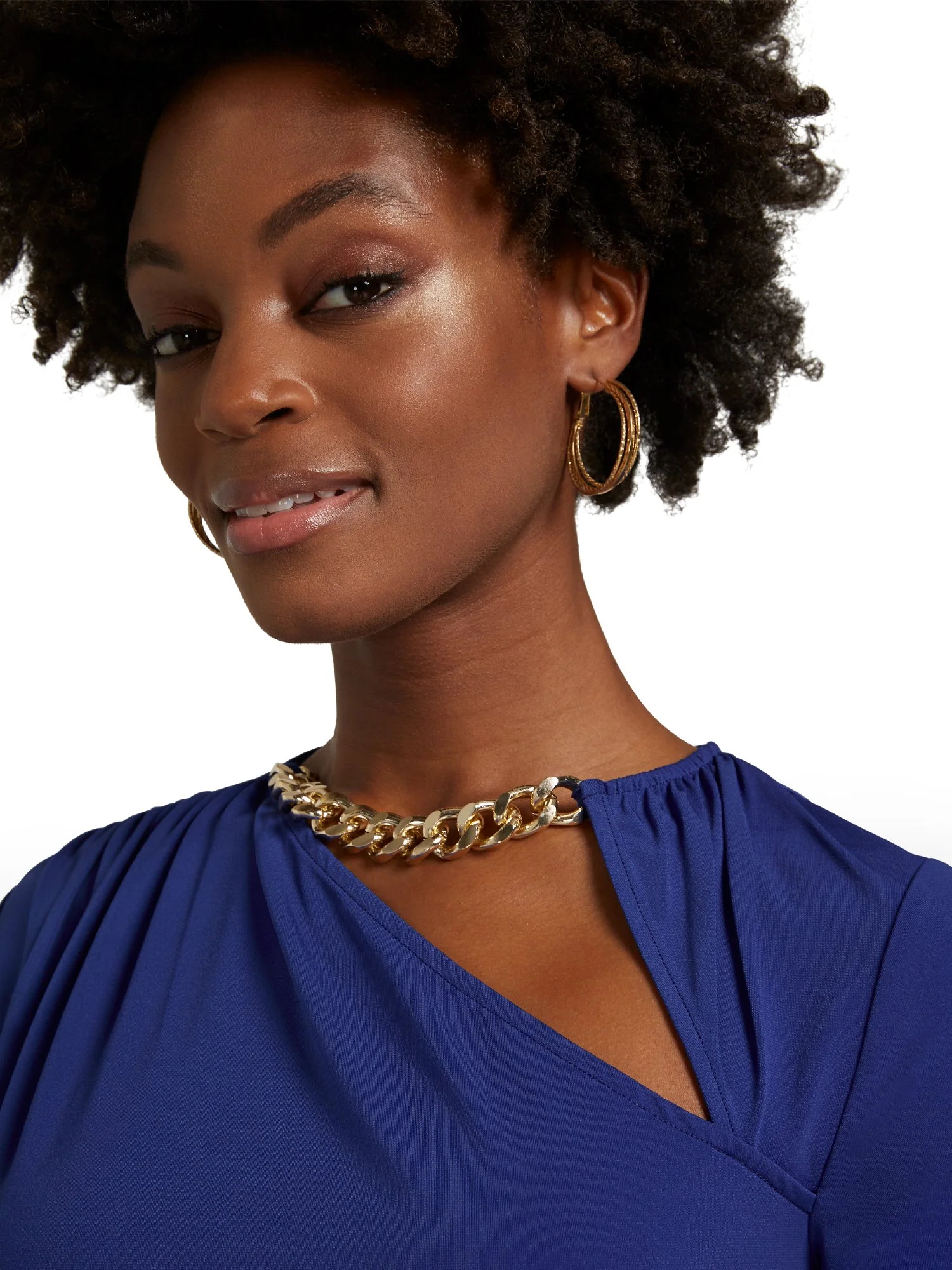 Chain-Detail Cut-Out Knit Top - Image 5