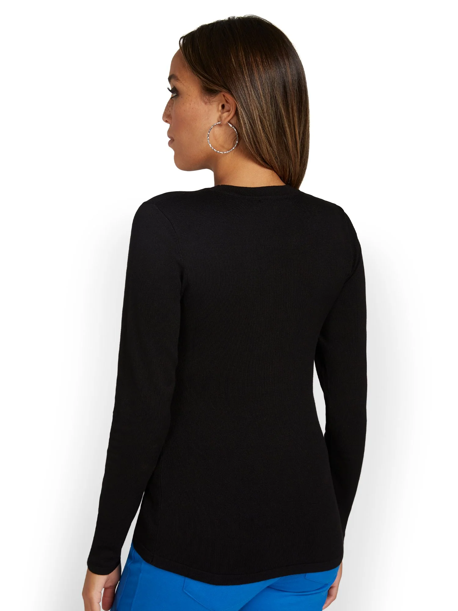 Chain-Front Pullover Sweater - Image 3