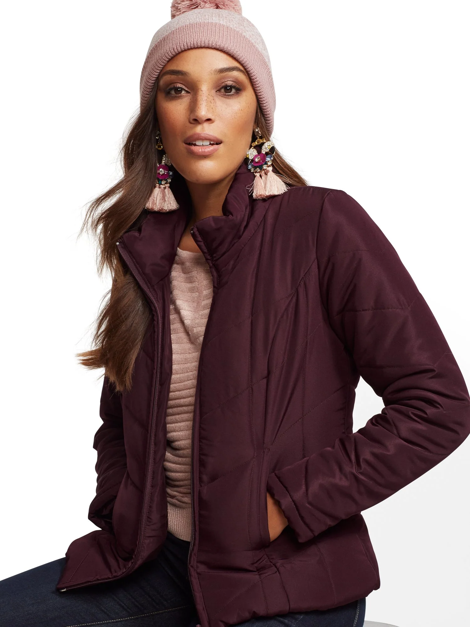 Chevron Puffer Jacket - Image 2