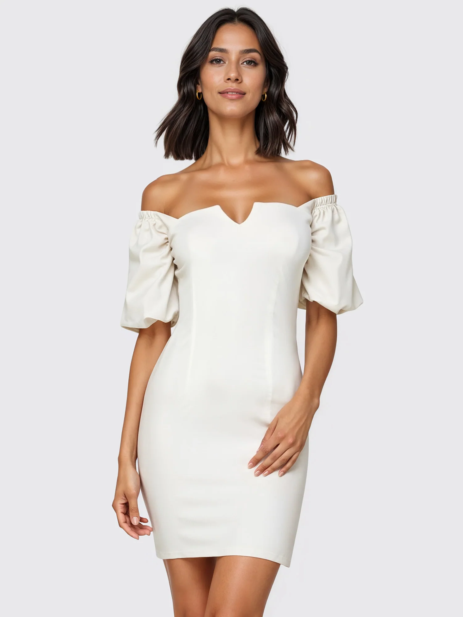 V Neck Bodycon Dress - Image 6