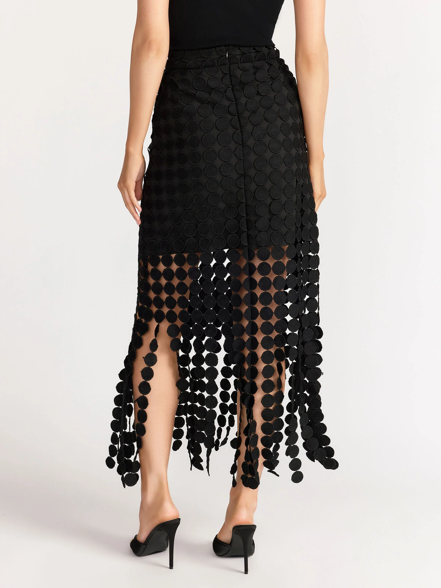Just Me Circle Fringe High Waist Maxi Skirt - Brands We Love - Image 3
