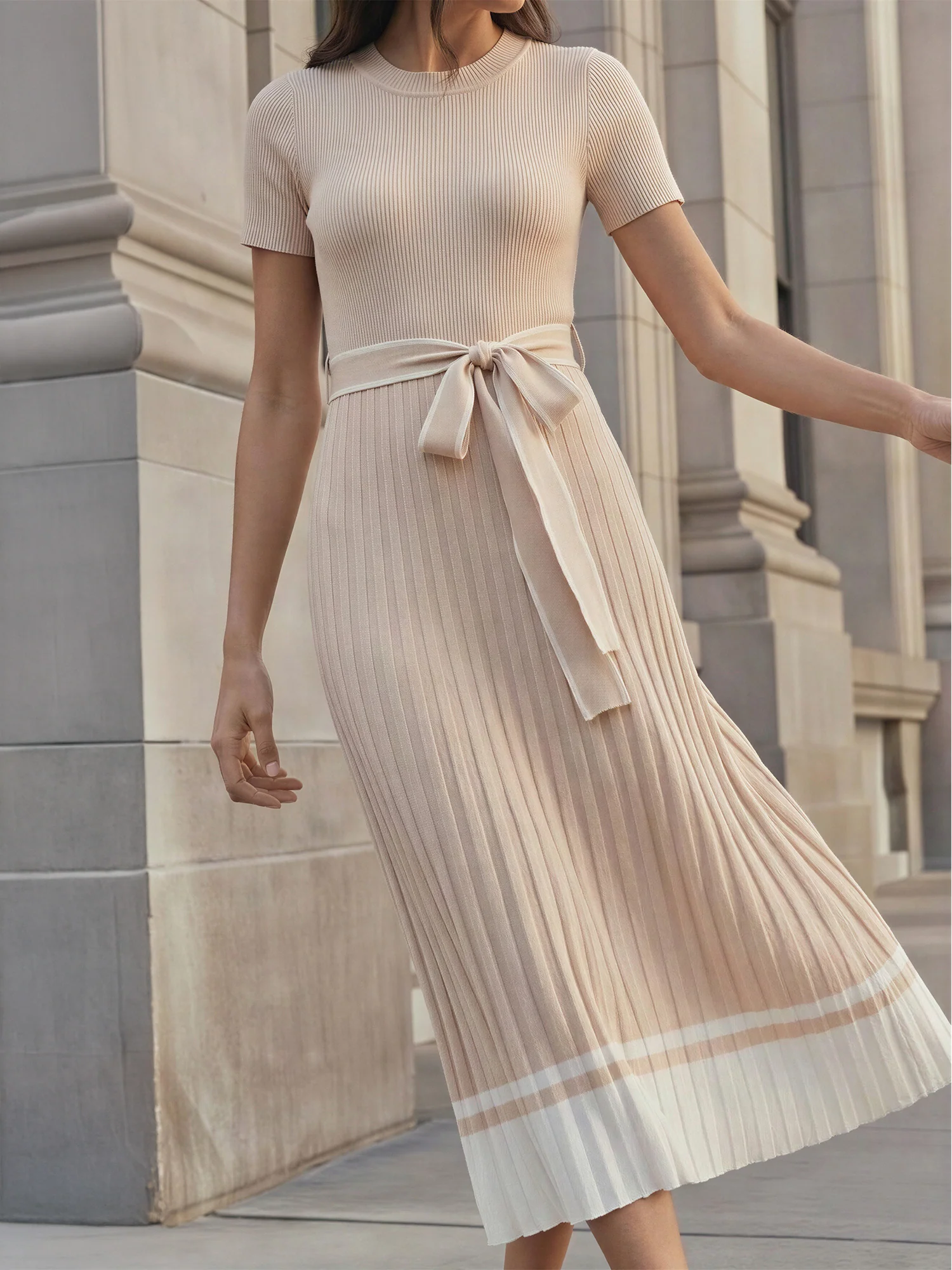 Claire Colorblock Midi Sweater Dress - Image 2