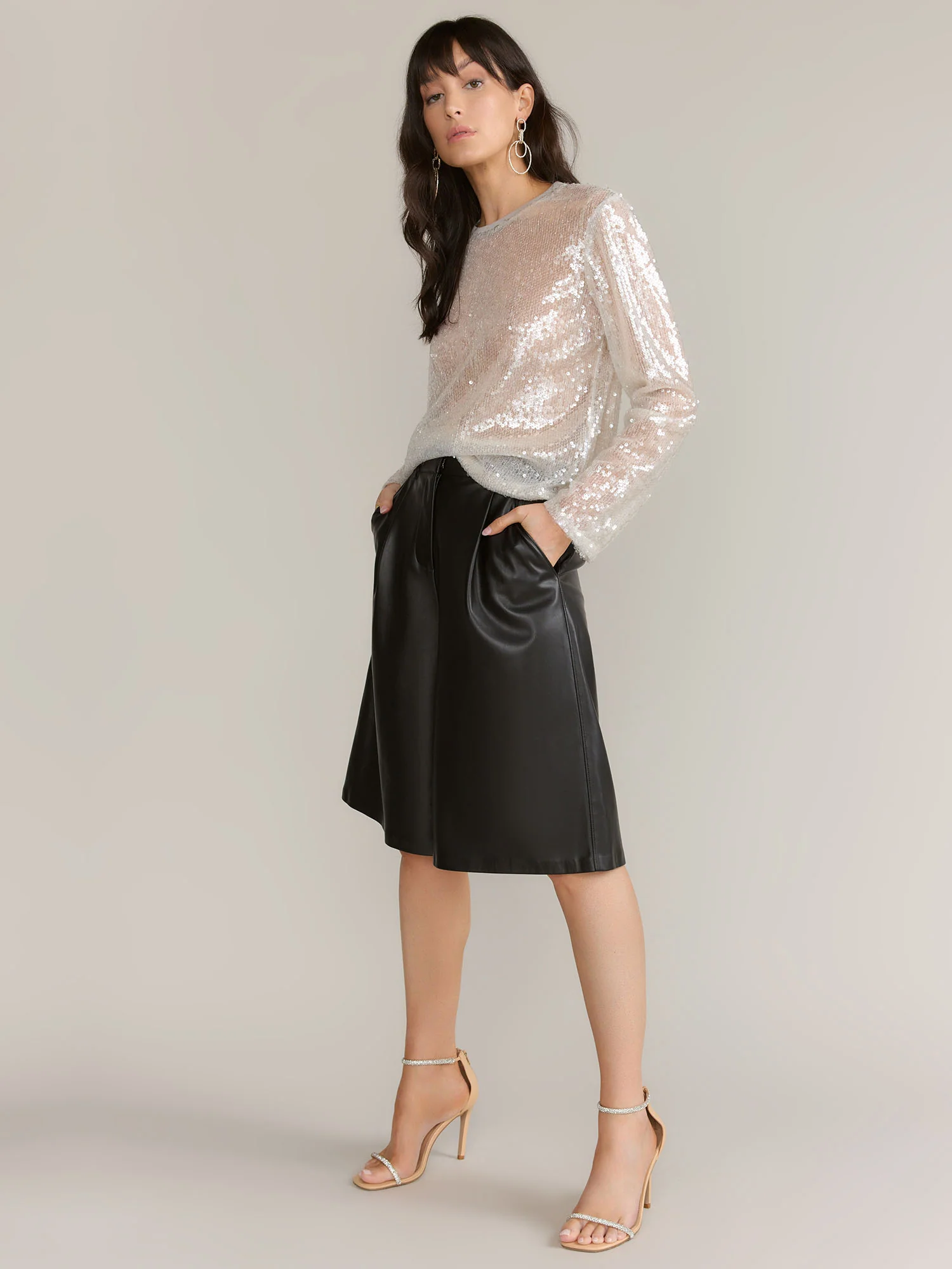 English Factory Clear Iridescent Sequin Top - Brands We Love - Image 2