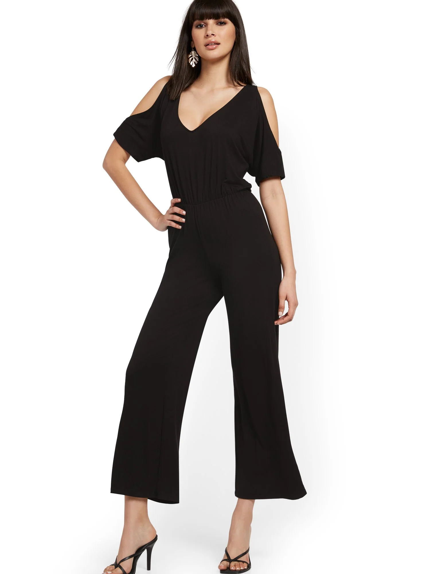 Cold-Shoulder Jumpsuit - NY&C Style System