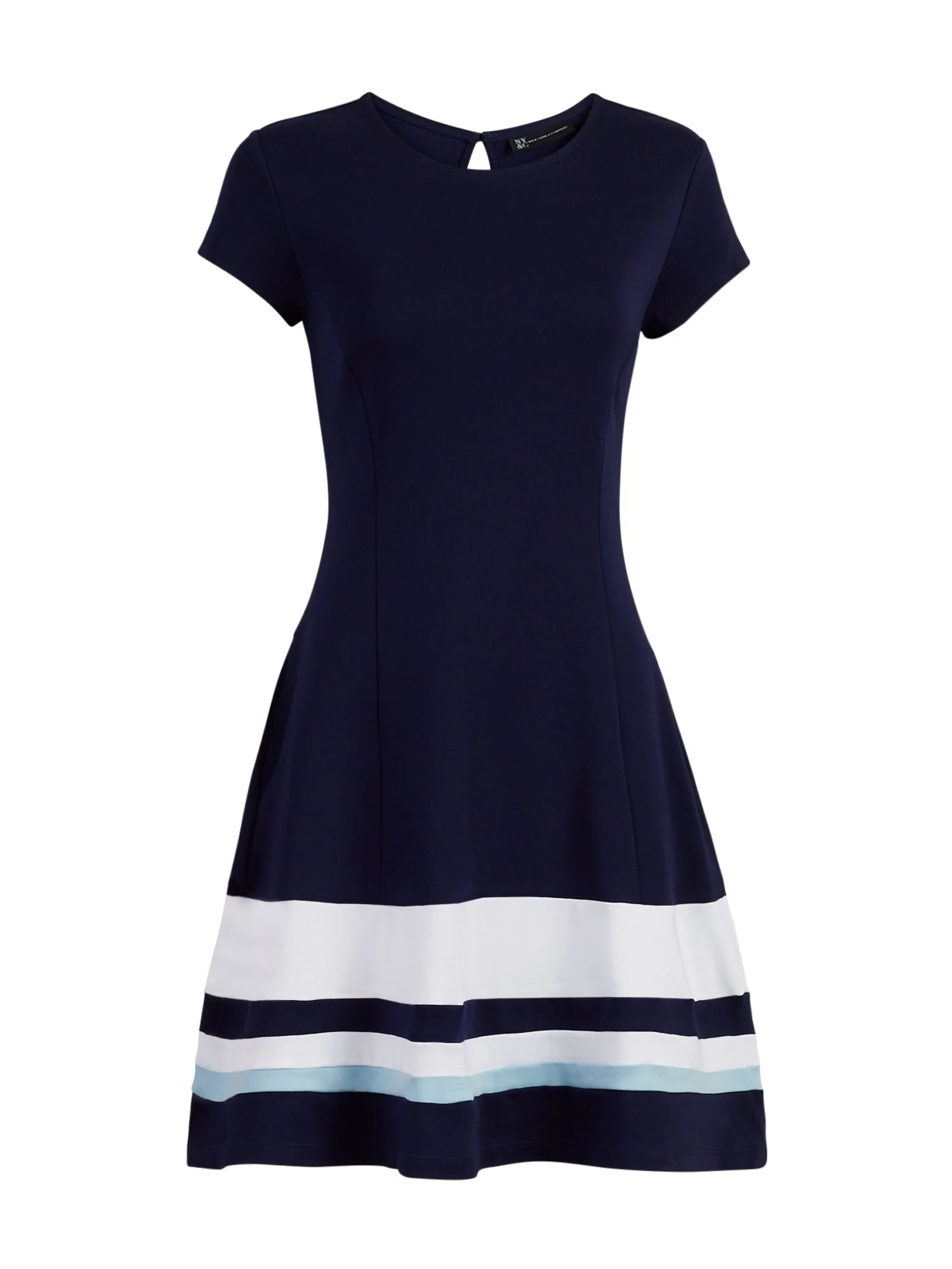 Colorblock Cotton Fit and Flare Dress - Image 10