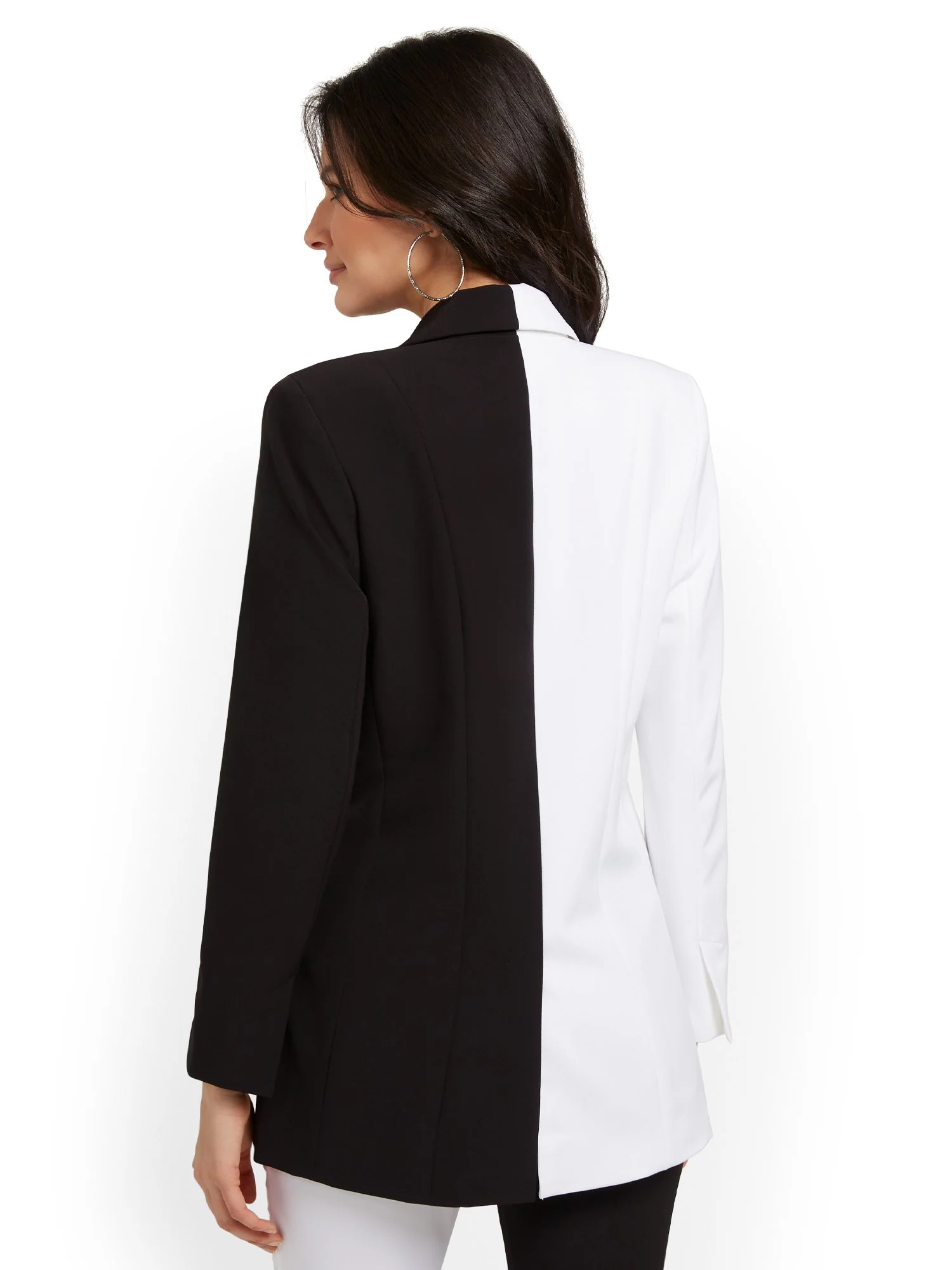 Colorblock Double-Breasted Jacket - Image 3
