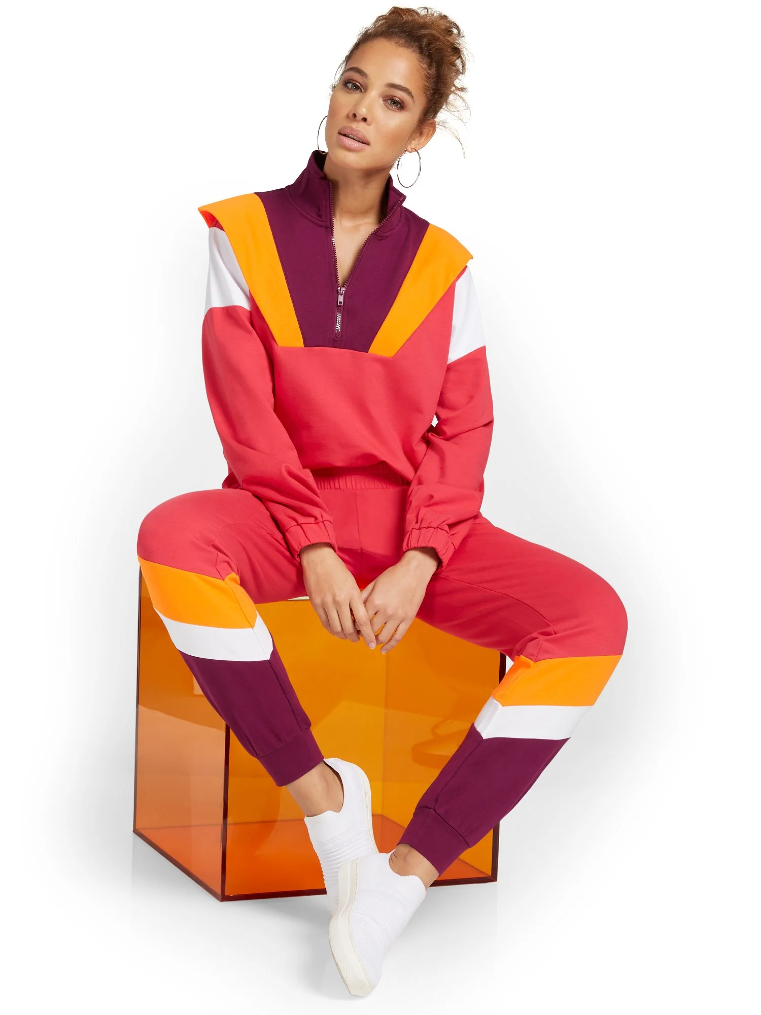 Colorblock French Terry Jogger Pant - Image 5