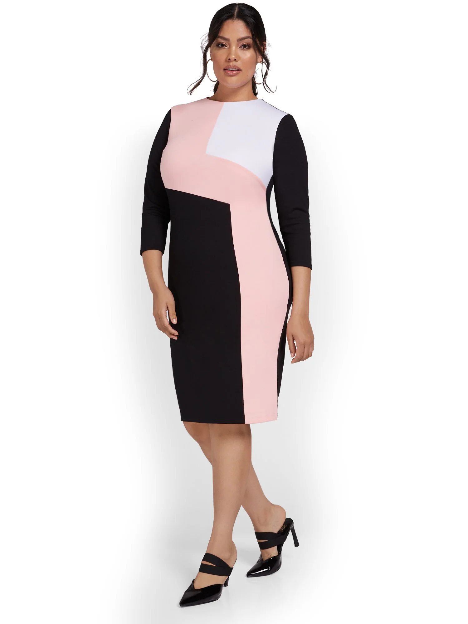 Colorblock Sheath Dress