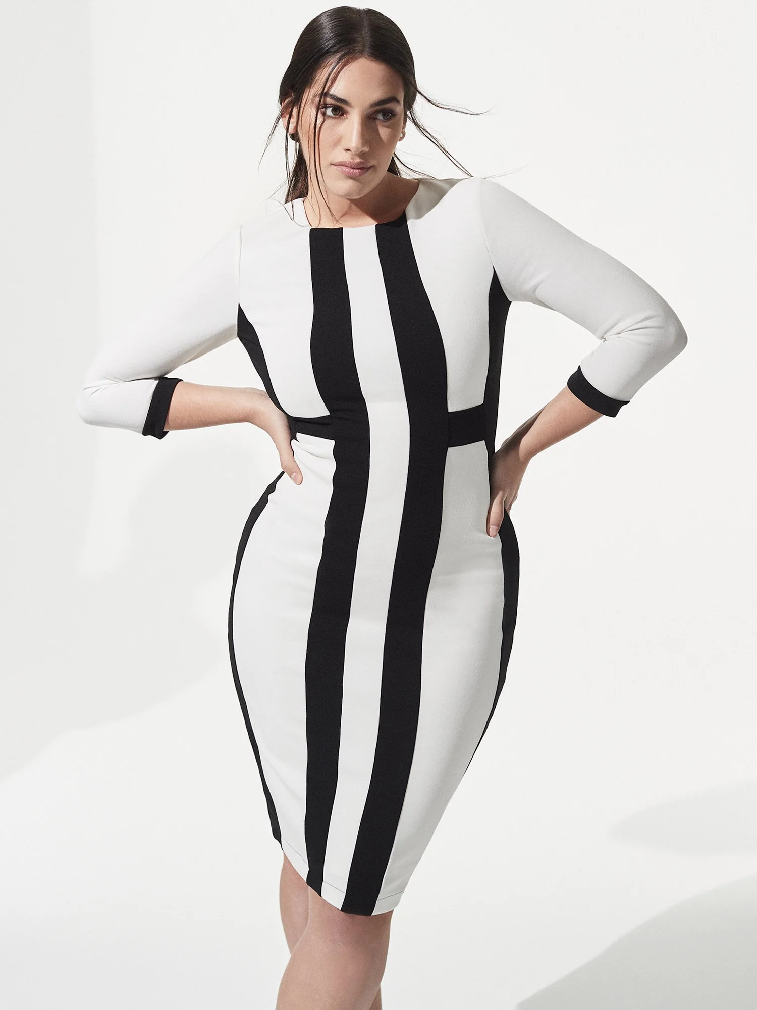 Colorblock Sheath Dress - Image 4