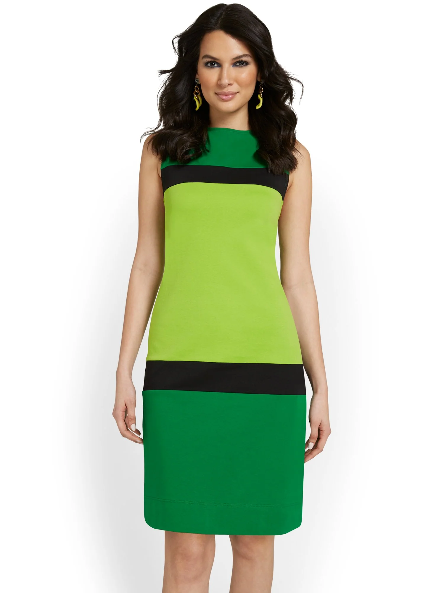 Colorblock Shift Dress - City Knits - Image 7
