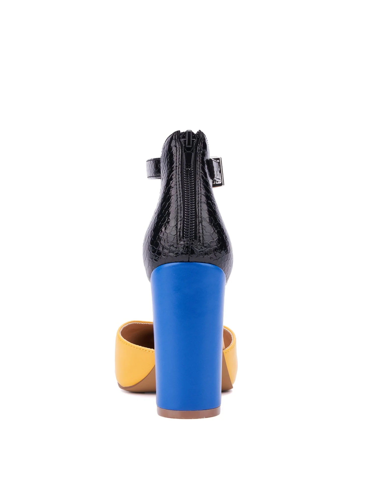 Colorblock Single-Band Block-Heel Pump - Image 11