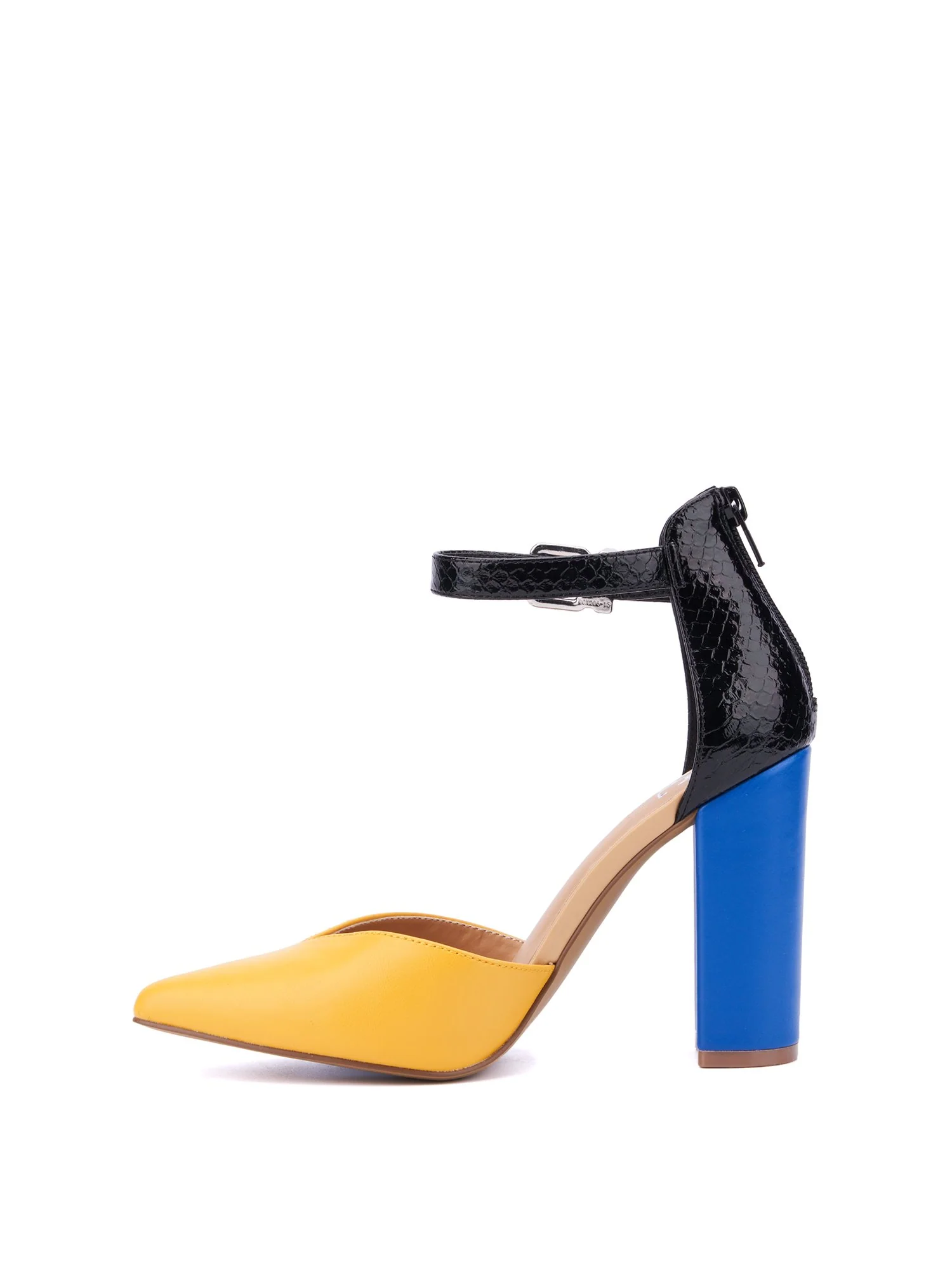 Colorblock Single-Band Block-Heel Pump - Image 9