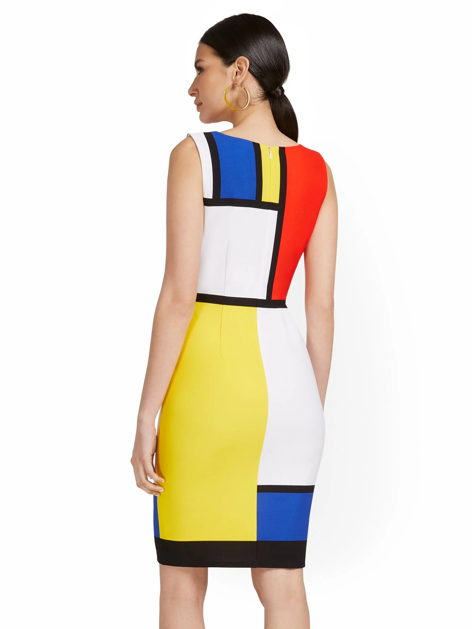 Colorblock Tank Sheath Dress - Image 3