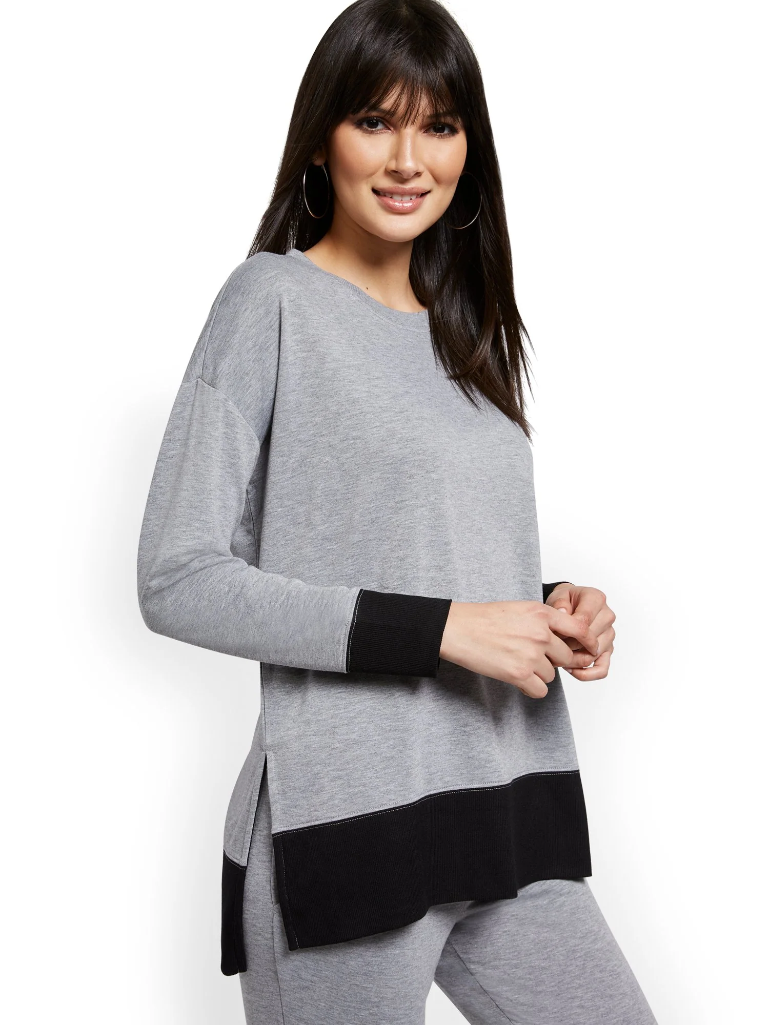 Colorblock Workout Tunic Top - Image 2
