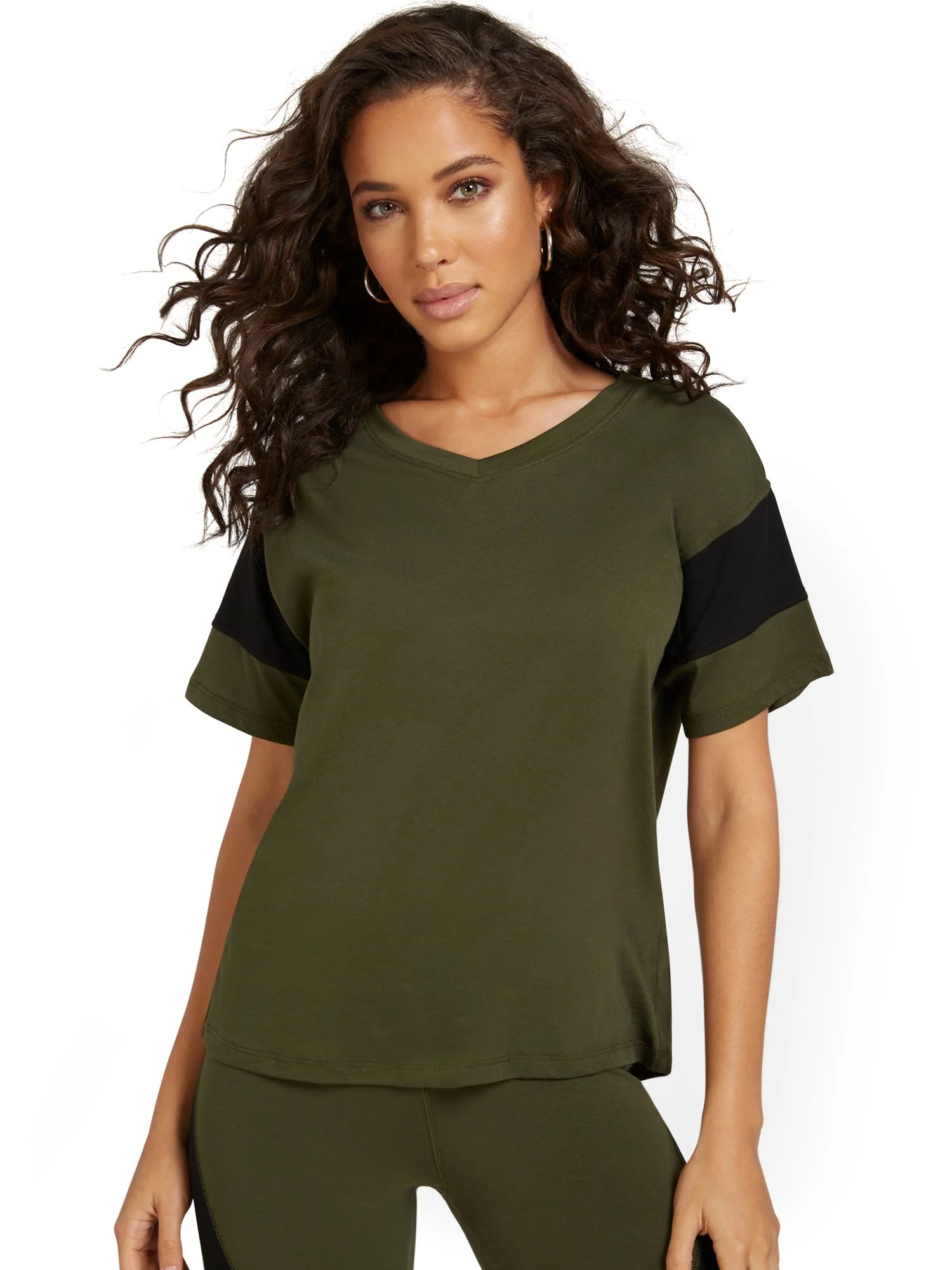 Colorblock Yoga Tee