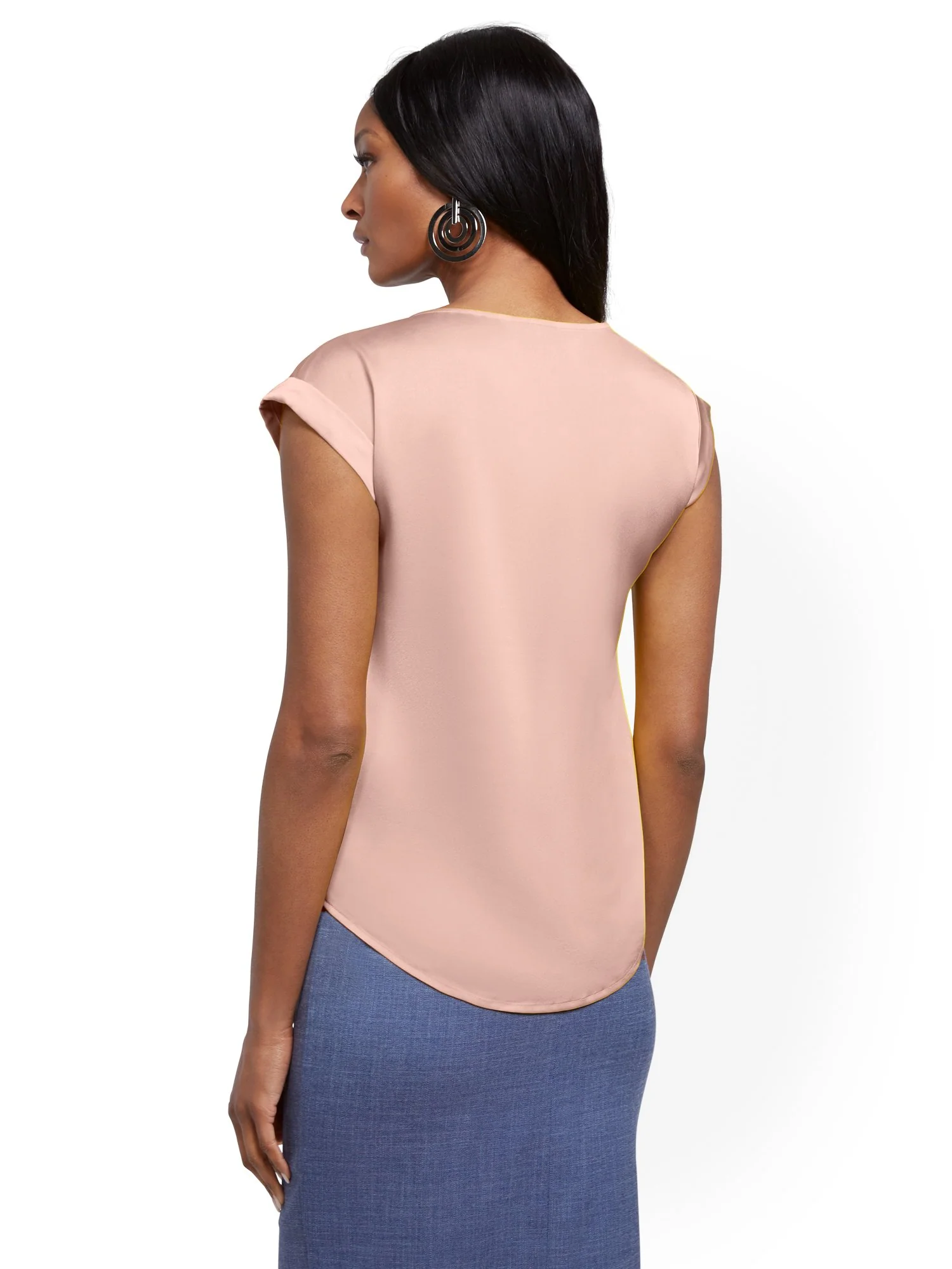 Contrast-Inset Top - 7th Avenue - Image 9