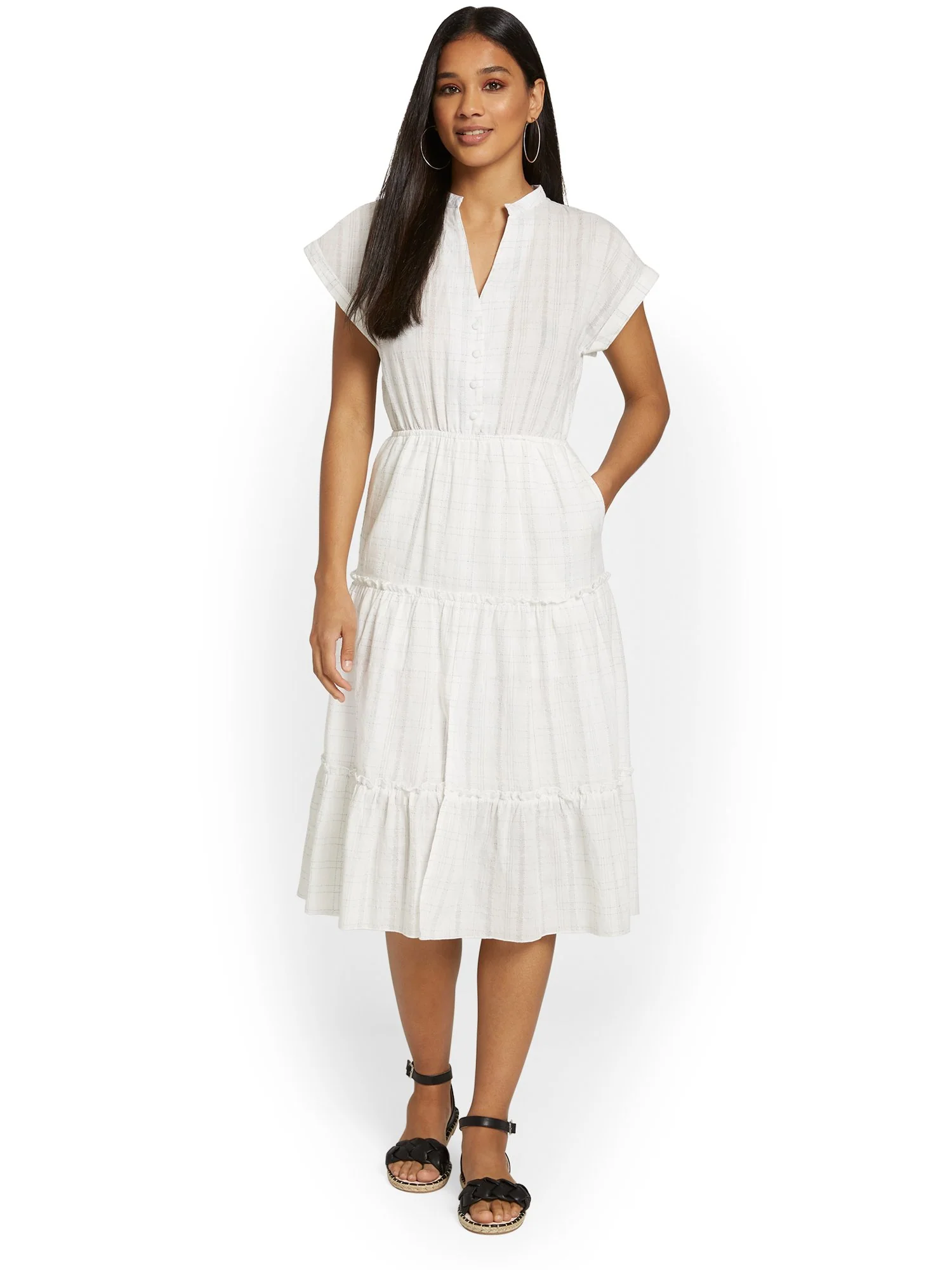 Fanco Inc Contrast-Stitch Shirtdress - Brands We Love