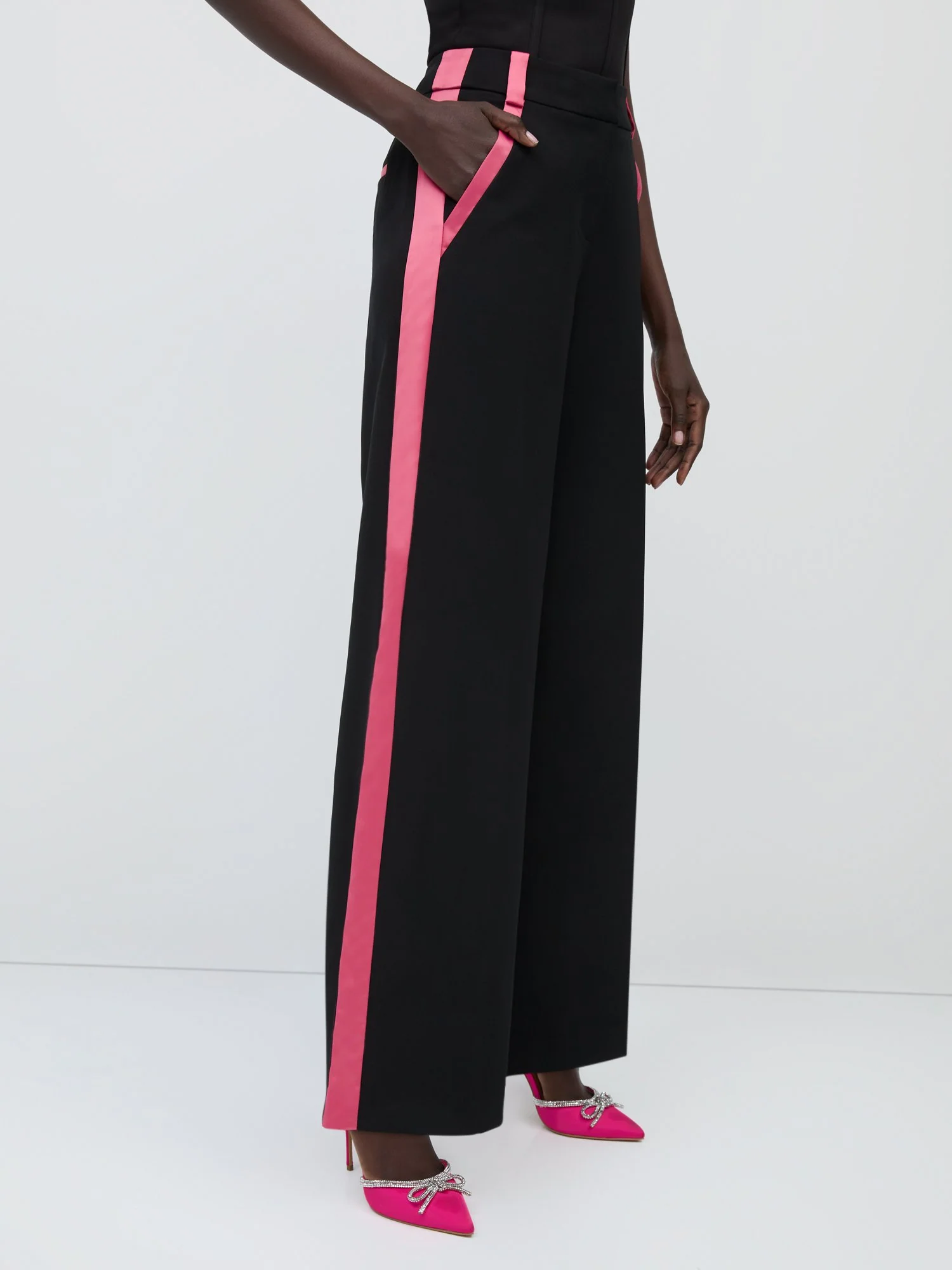 Contrast-Stripe Wide-Leg Pant - Image 4