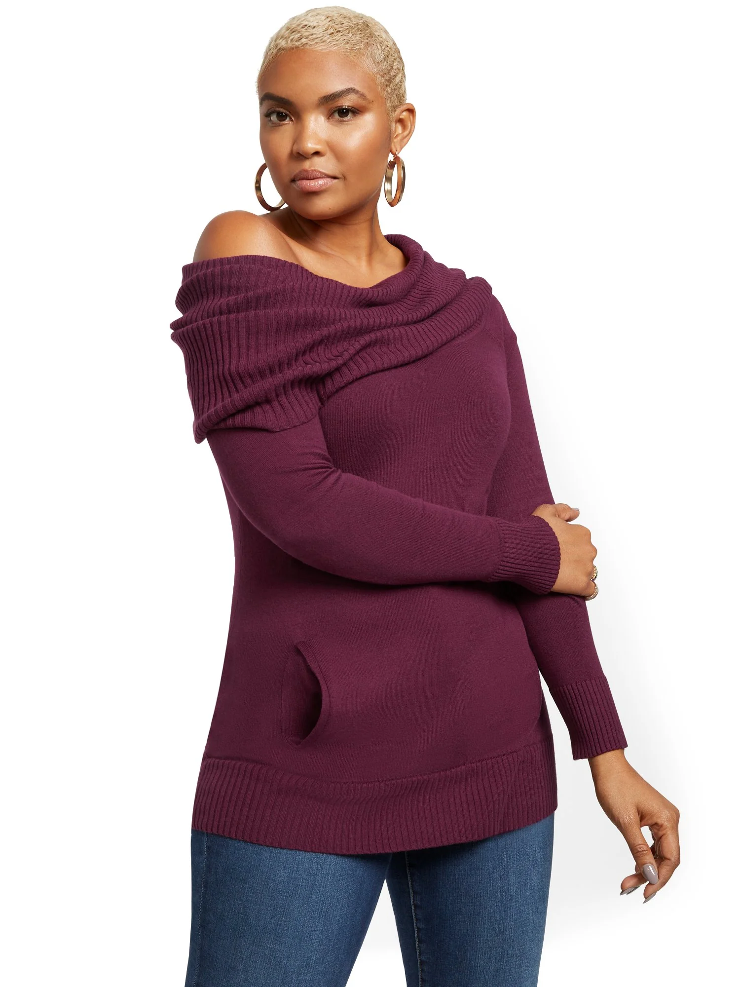Convertible Cowl-Neck Sweater - Image 19