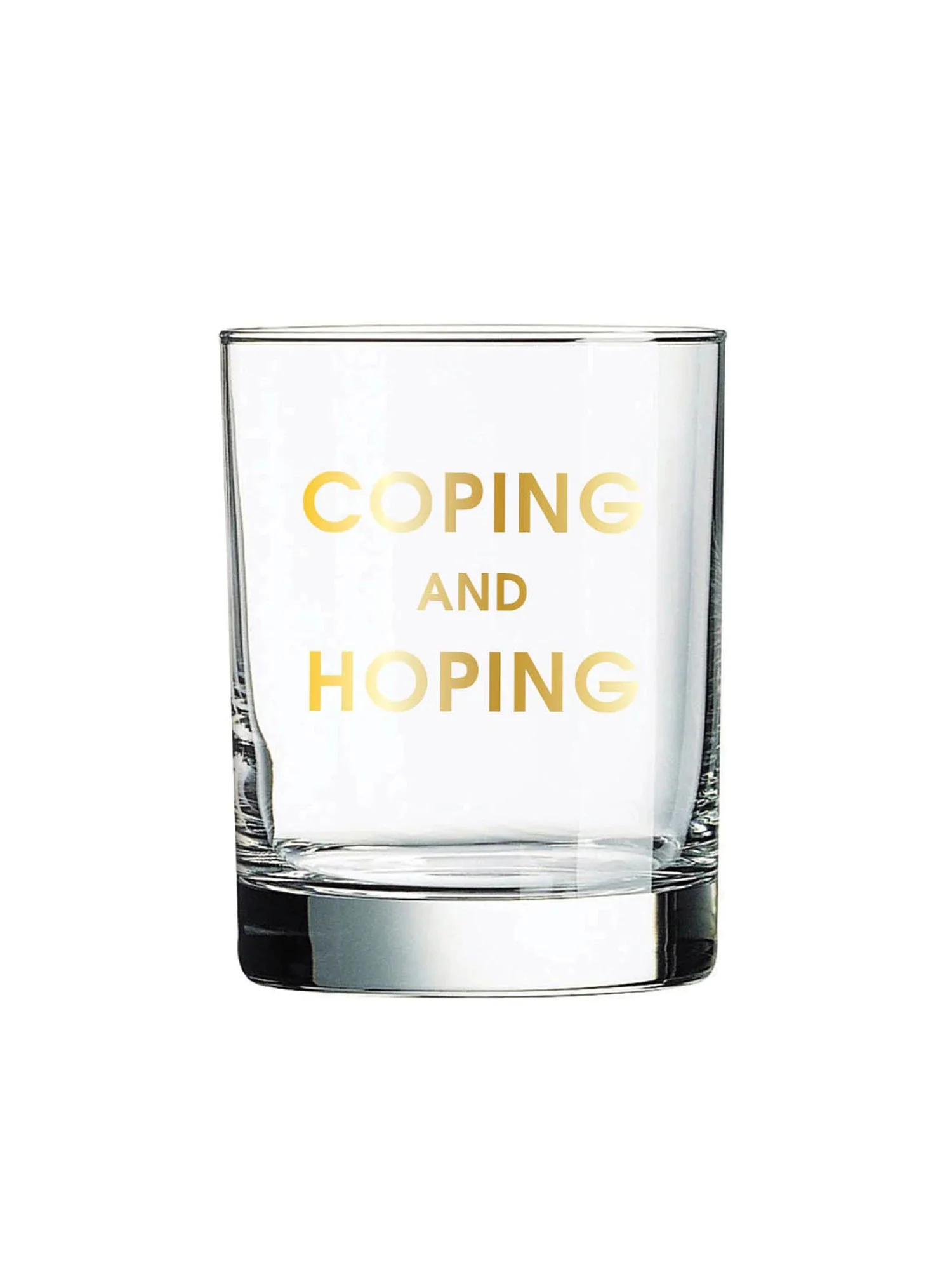 Chez Gagne Coping & Hoping Rocks Cocktail Glass - Brands We Love