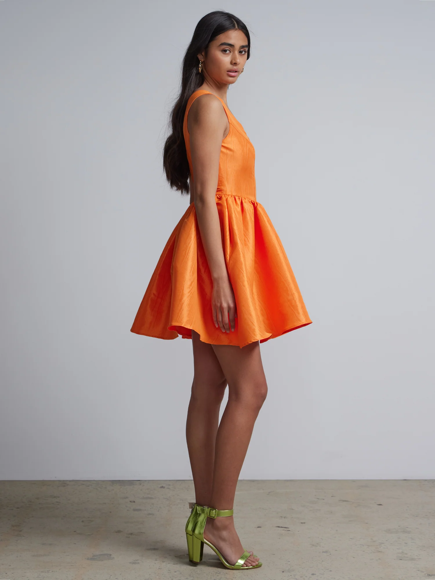 Corset-Waist Flare Dress - Image 2