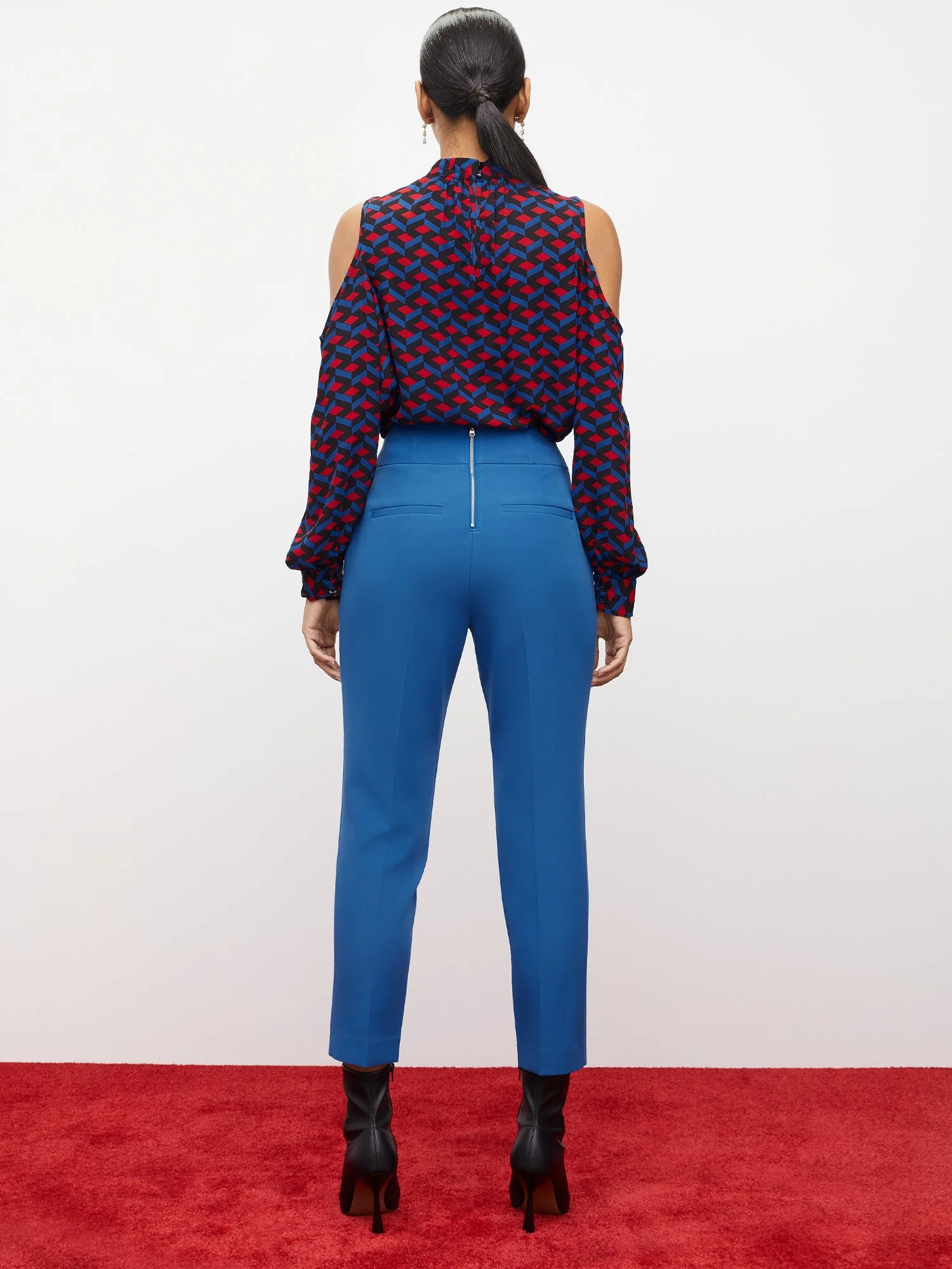 Corset-Waist Slim-Leg Ankle Pant - Image 3
